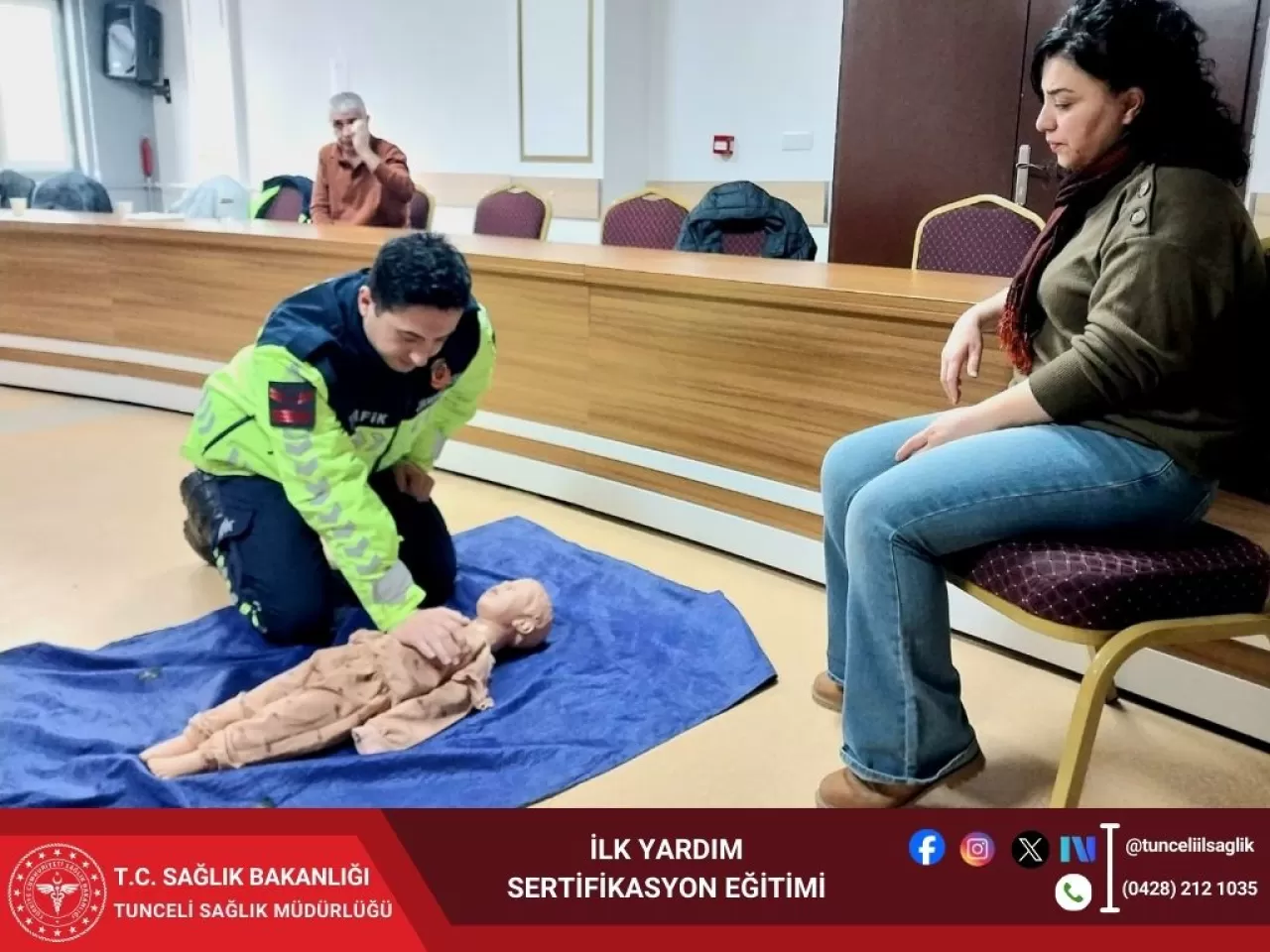 Tunceli'de Jandarma Personeline Hayat Kurtaran İlk Yardım Eğitimi