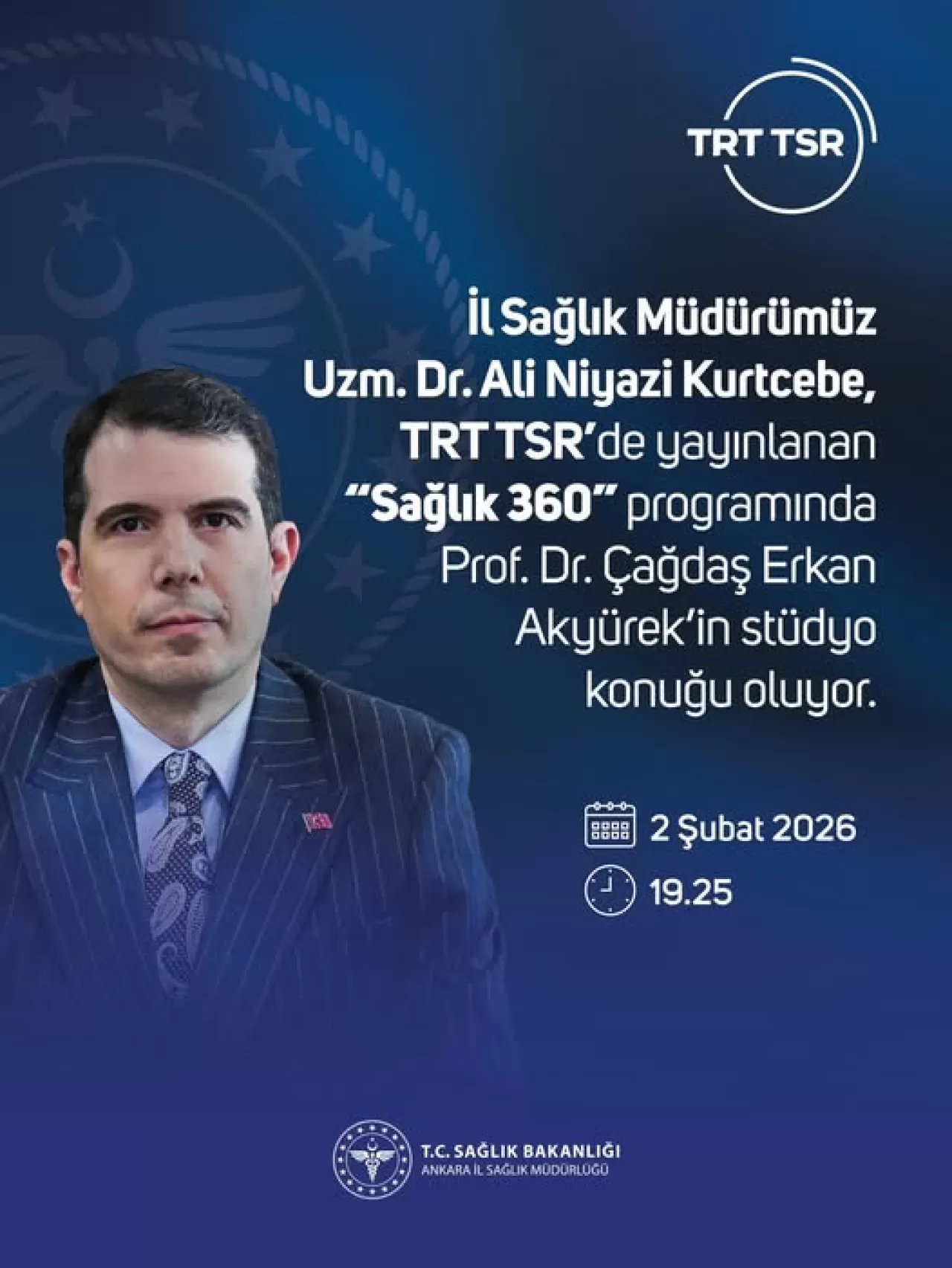Ankara İl Sağlık Müdürü Kurtcebe, TRT Radyo'da Sağlık Politikalarını Anlattı