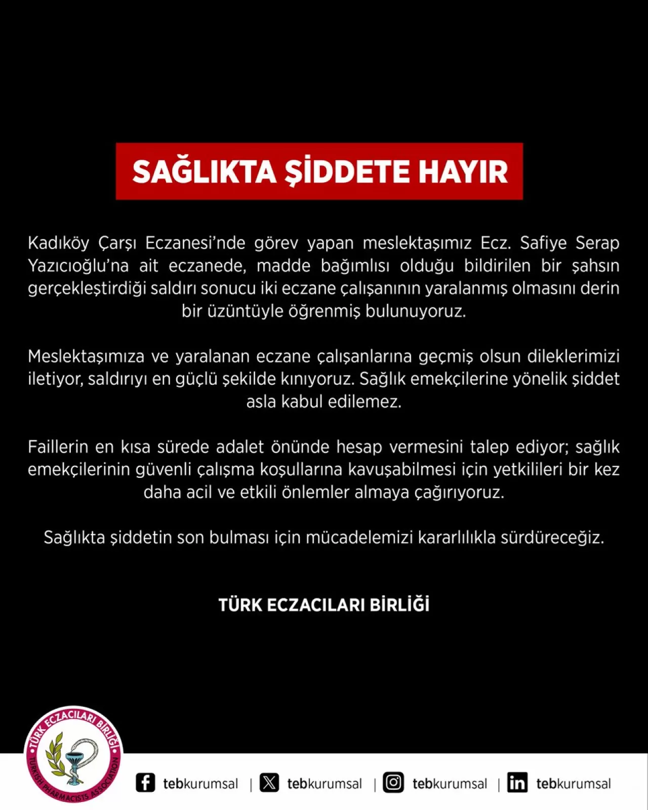 Kadıköy'deki Eczanede Madde Bağımlısı Saldırısı: İki Çalışan Yaralandı