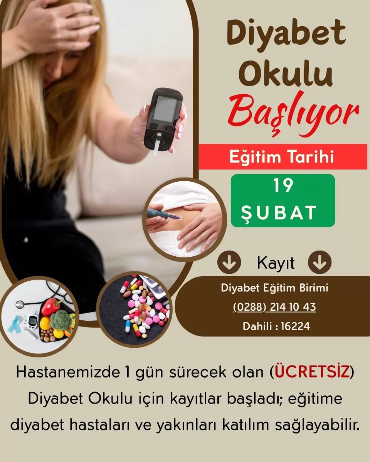 Kırklareli'nde Diyabet Eğitim Okulu Kayıtları Başladı