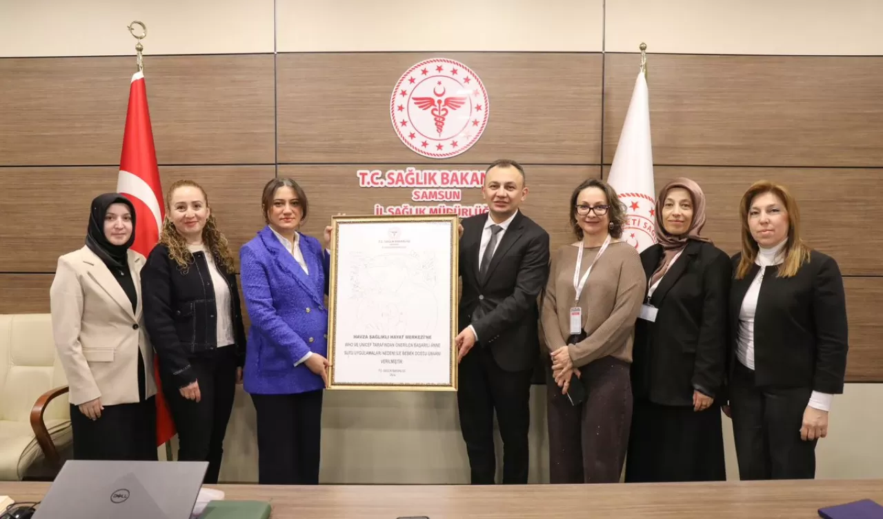 Havza Sağlıklı Hayat Merkezi 'Bebek Dostu' Unvanını Aldı