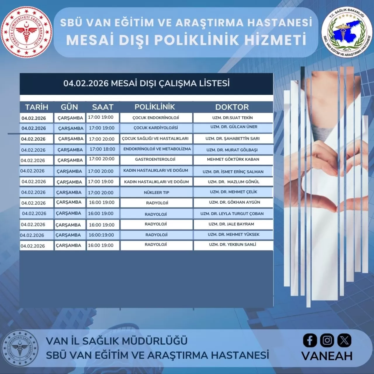 Van SBÜ Eğitim ve Araştırma Hastanesi'nde Randevu Alımı Kolaylaştı