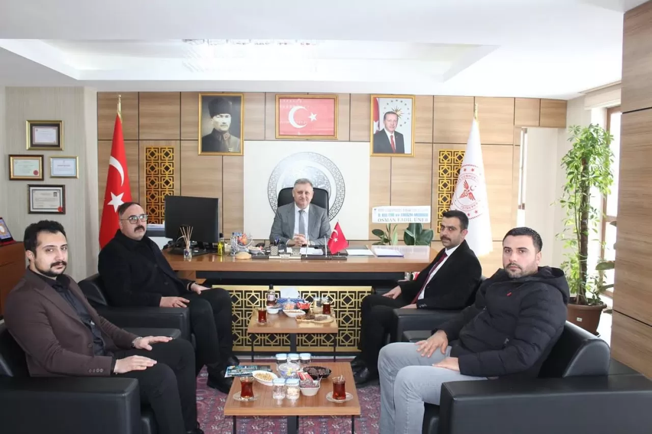 Bitlis Ünkü Ocakları, İl Sağlık Müdürü Ergene'ye Hayırlı Olsun Ziyareti