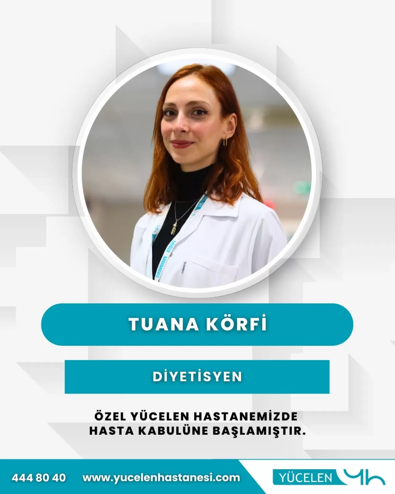 Muğla Yücelen Hastanesi'ne Yeni Diyetisyen Tuana Körfi Katıldı