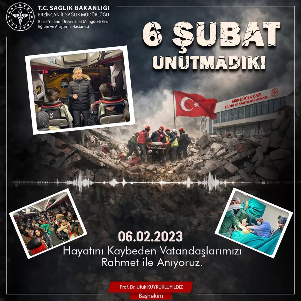 Erzincan'da 6 Şubat Depremlerinin Yıl Dönümünde Anma ve Dayanışma