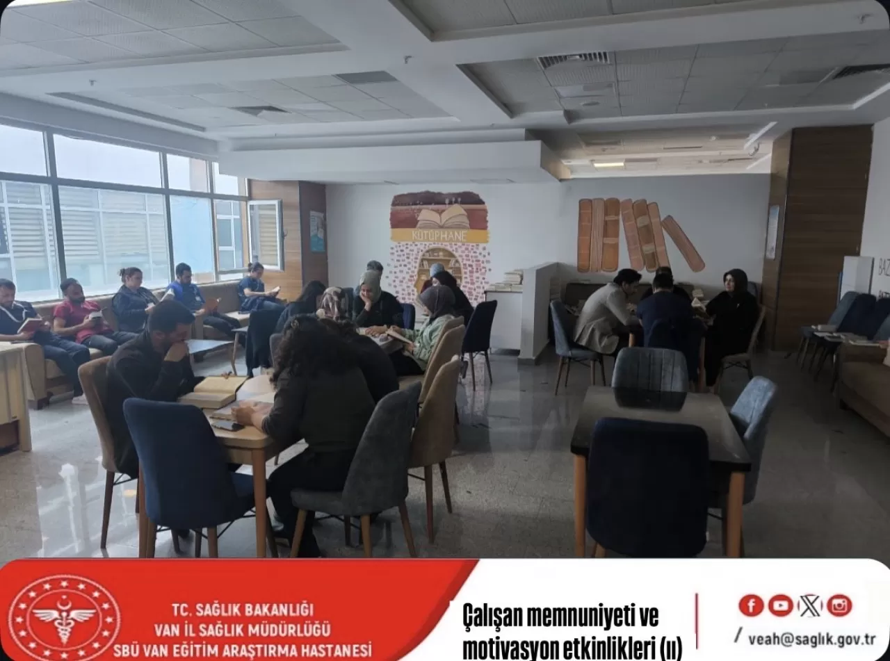 Van Eğitim ve Araştırma Hastanesi'nde Çalışanlar İçin Kitap ve Kahve Buluşması