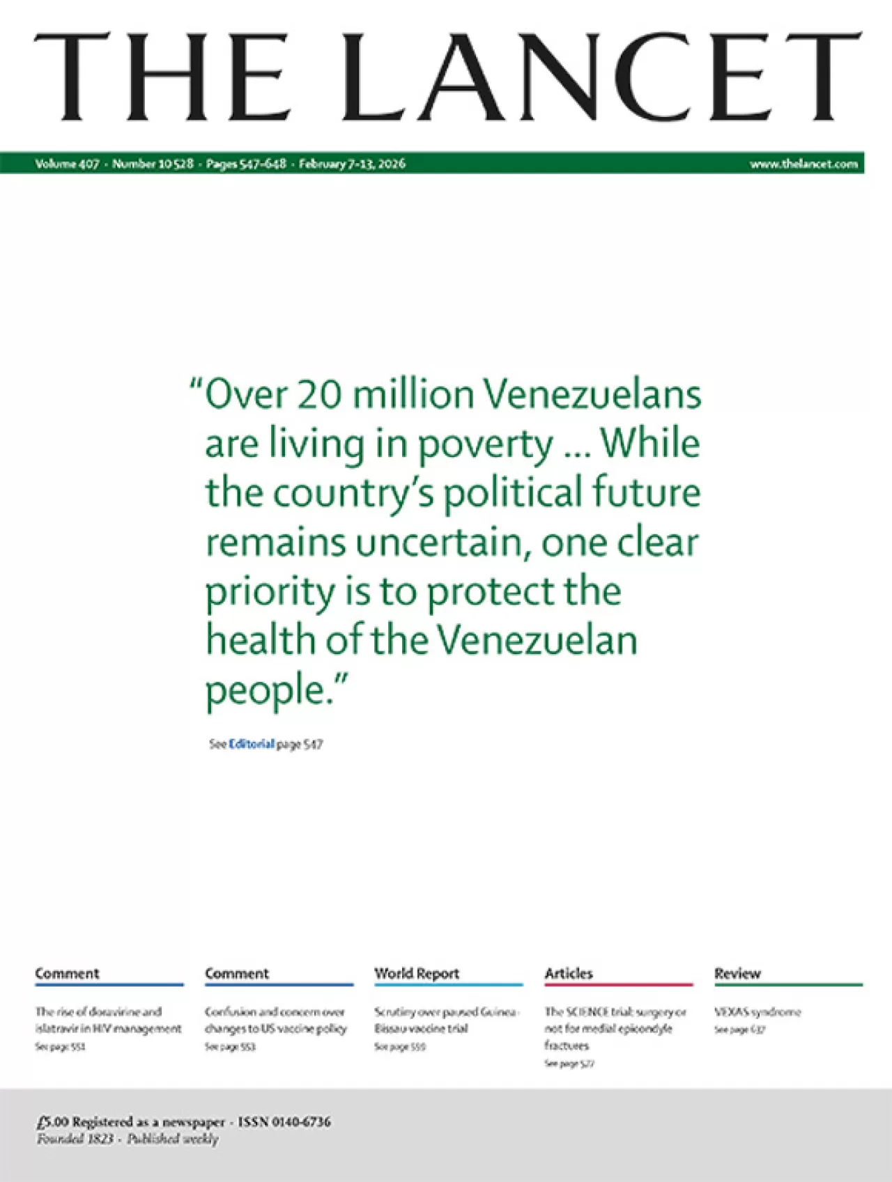 Venezuela'da Sağlık Sisteminin İçinde Bulunduğu Durum ve Küresel Etkileri