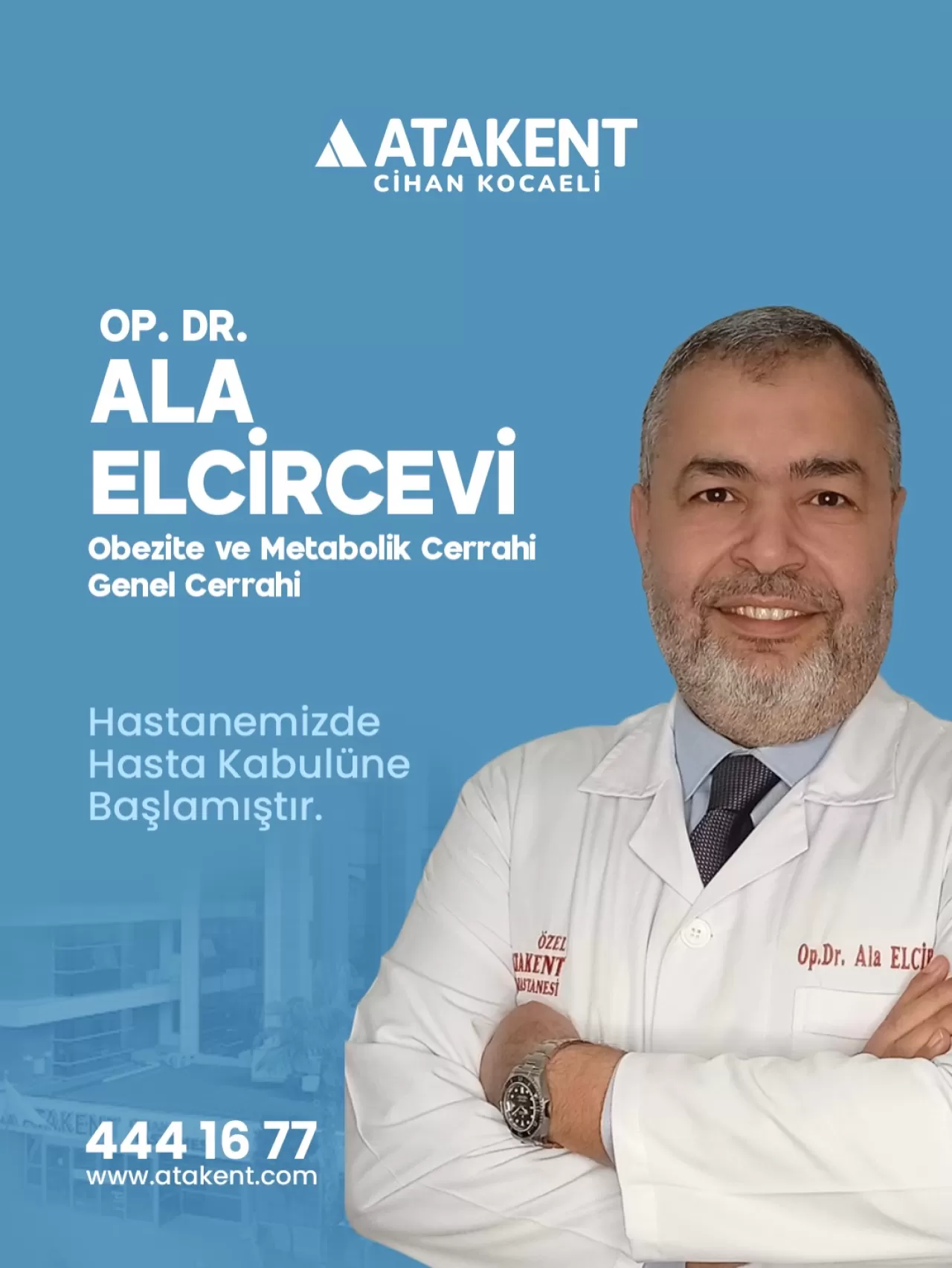 Op. Dr. Ala Elcirvevi, Atakent Cihan Hastanesi'nde Hasta Kabulüne Başladı