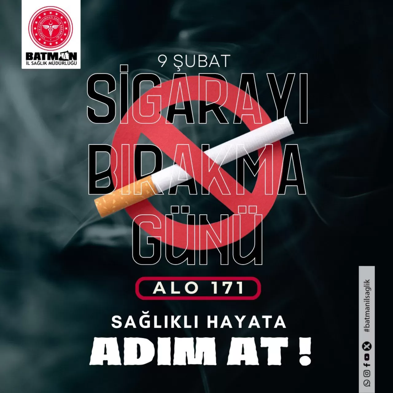 Batman'da Sigarayı Bırakmak İsteyenlere Ücretsiz Destek