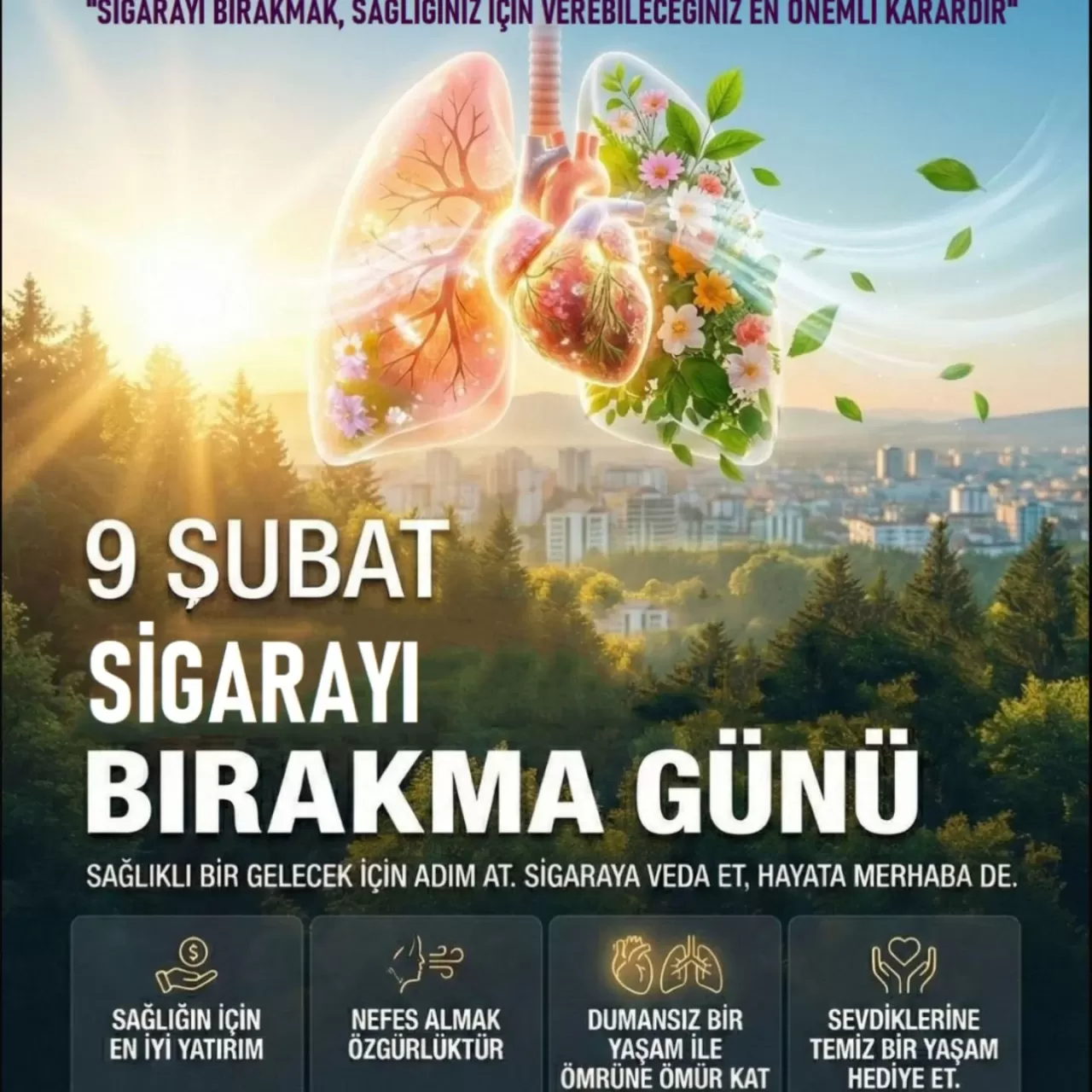 9 Şubat Sigarayı Bırakma Günü'nde Ciğerlerinize Sağlık Hediye Edin
