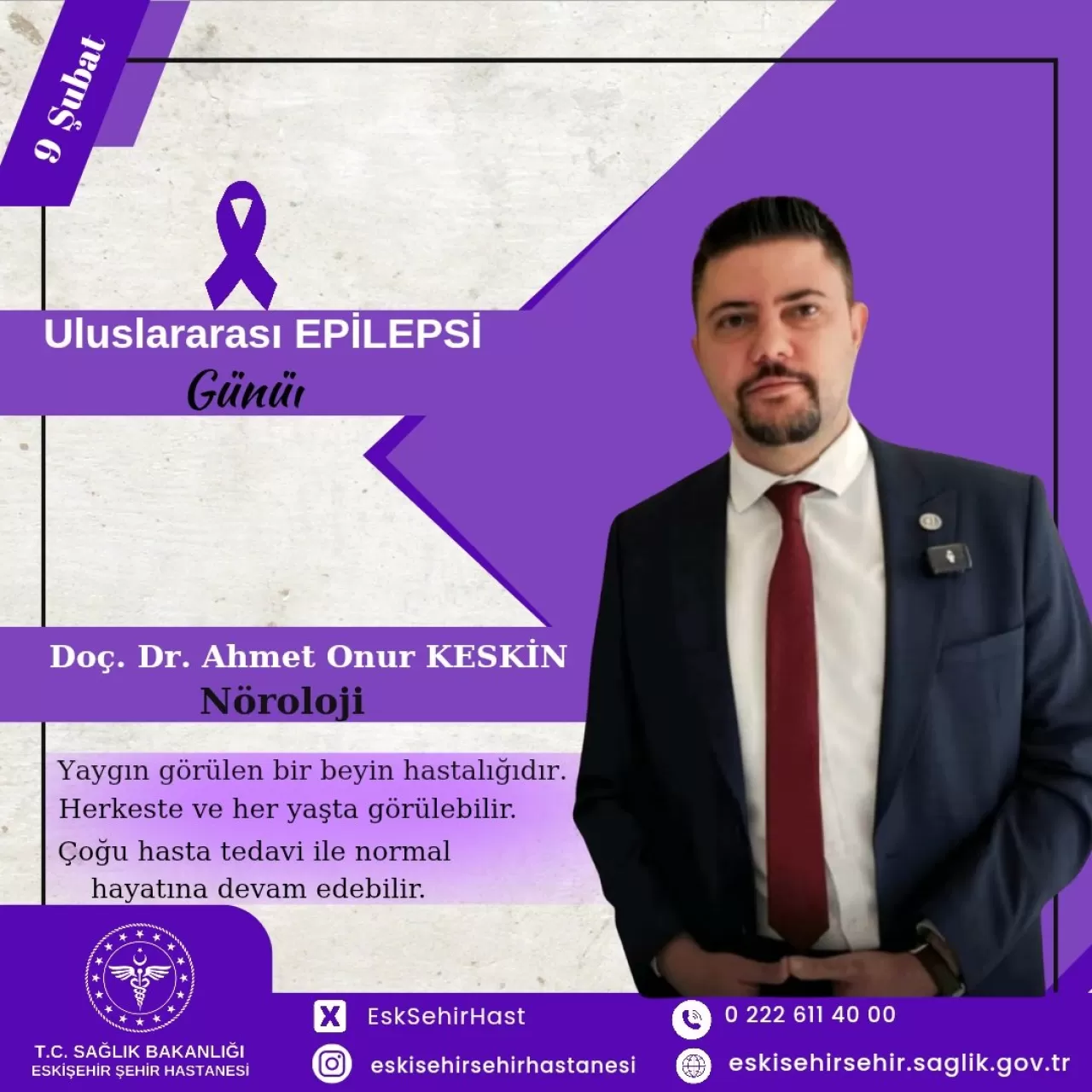 Eskişehir Şehir Hastanesi'nden Epilepsi Farkındalığı Açıklaması