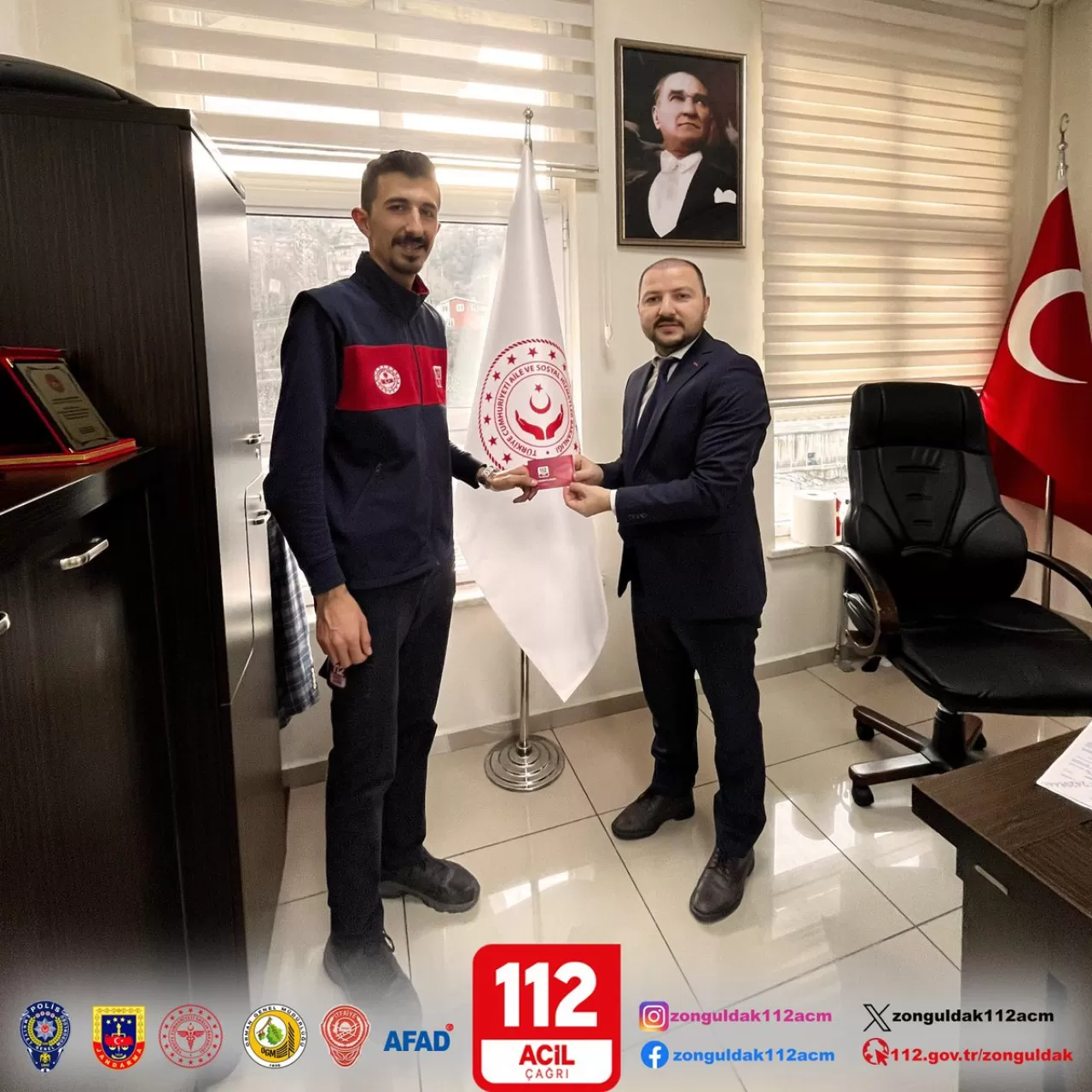 Zonguldak'ta Kamu Personeline 112 Acil Çağrı Merkezi Tanıtımı Yapıldı