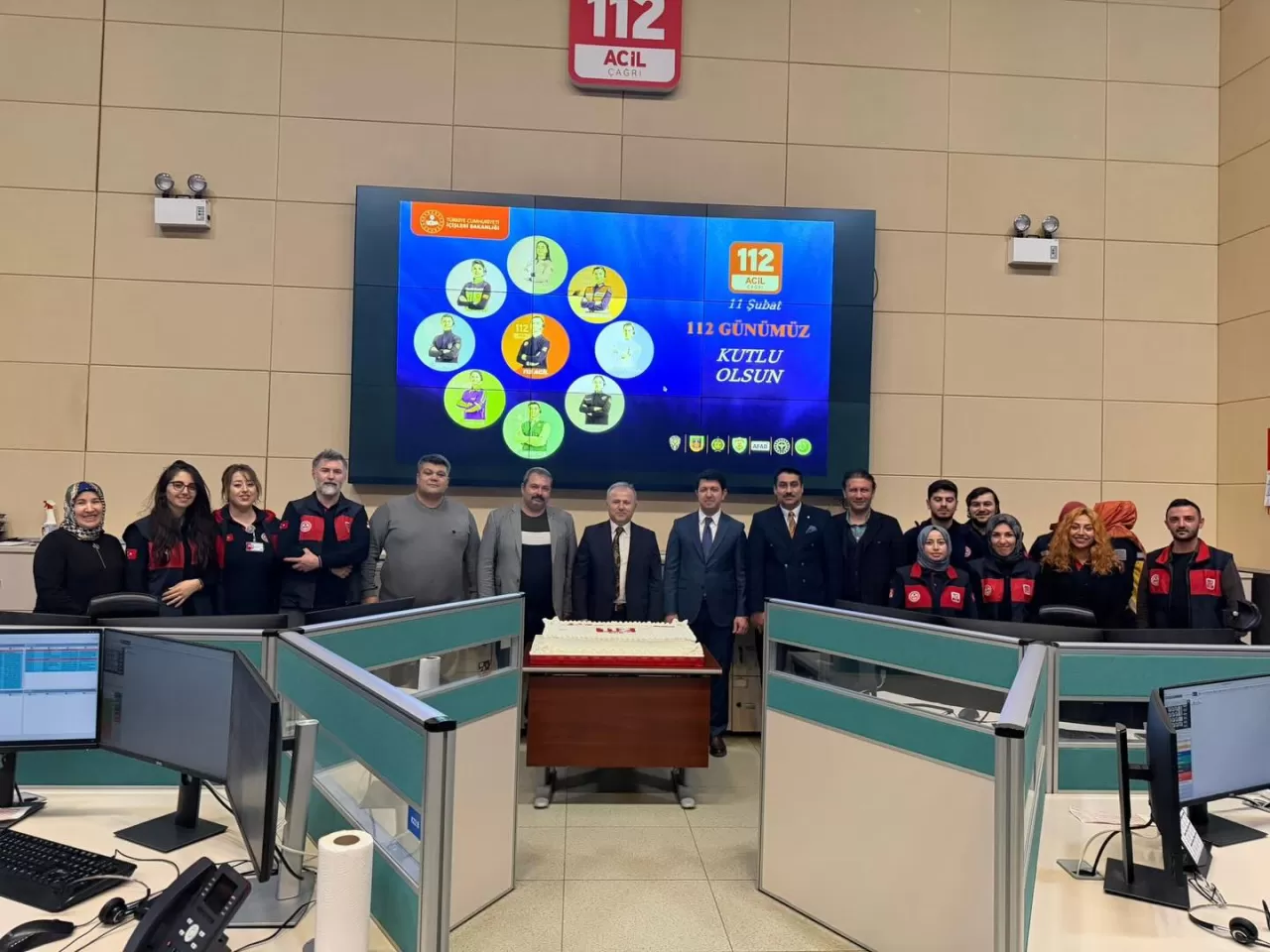 Kahramanmaraş'ta 112 Acil Çağrı Merkezi Günü Kutlaması
