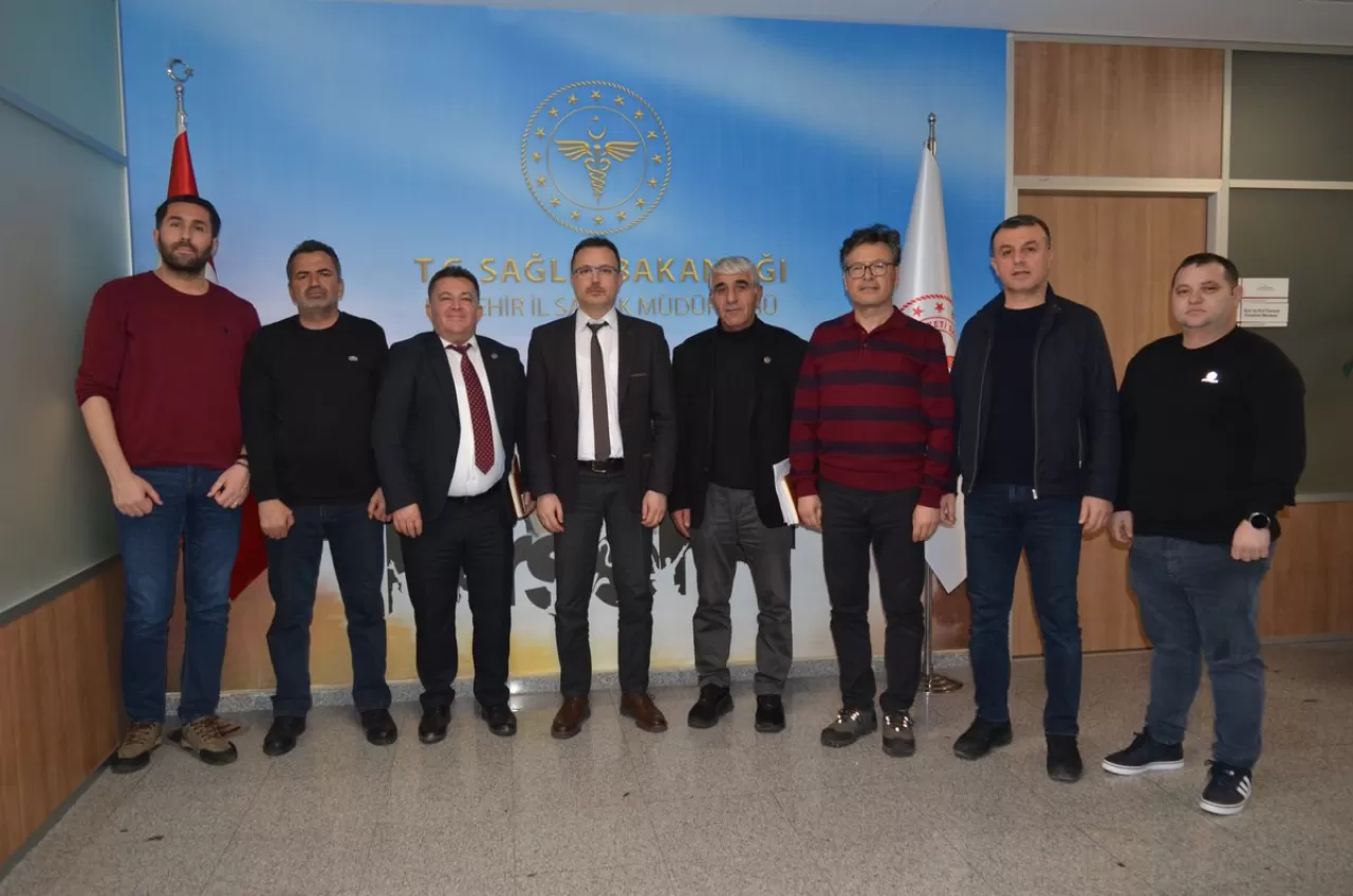 Sağlık-Sen Kırşehir Temsilcileri, İl Sağlık Müdürü Ersoy'u Ziyaret Etti