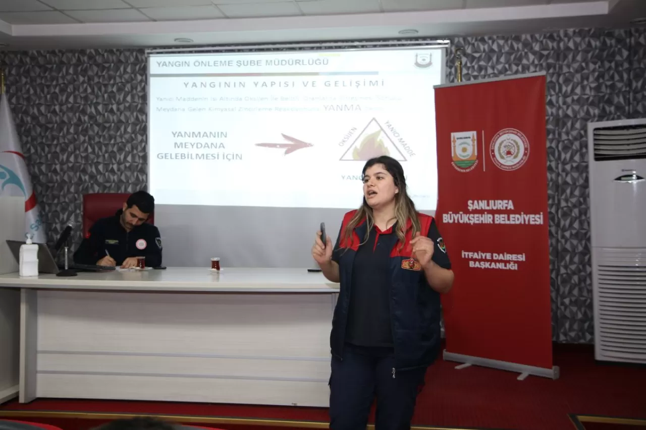 Balıklıgöl Devlet Hastanesi'nde Yangın Güvenliği Eğitimi Gerçekleştirildi