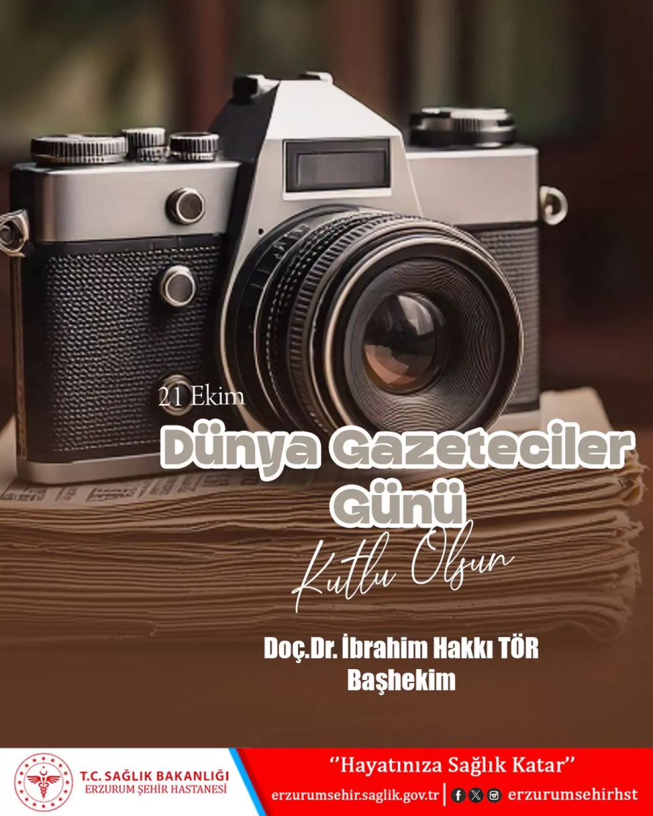 21 Ekim Dünya Gazeteciler Günü Erzurum'da Kutlandı