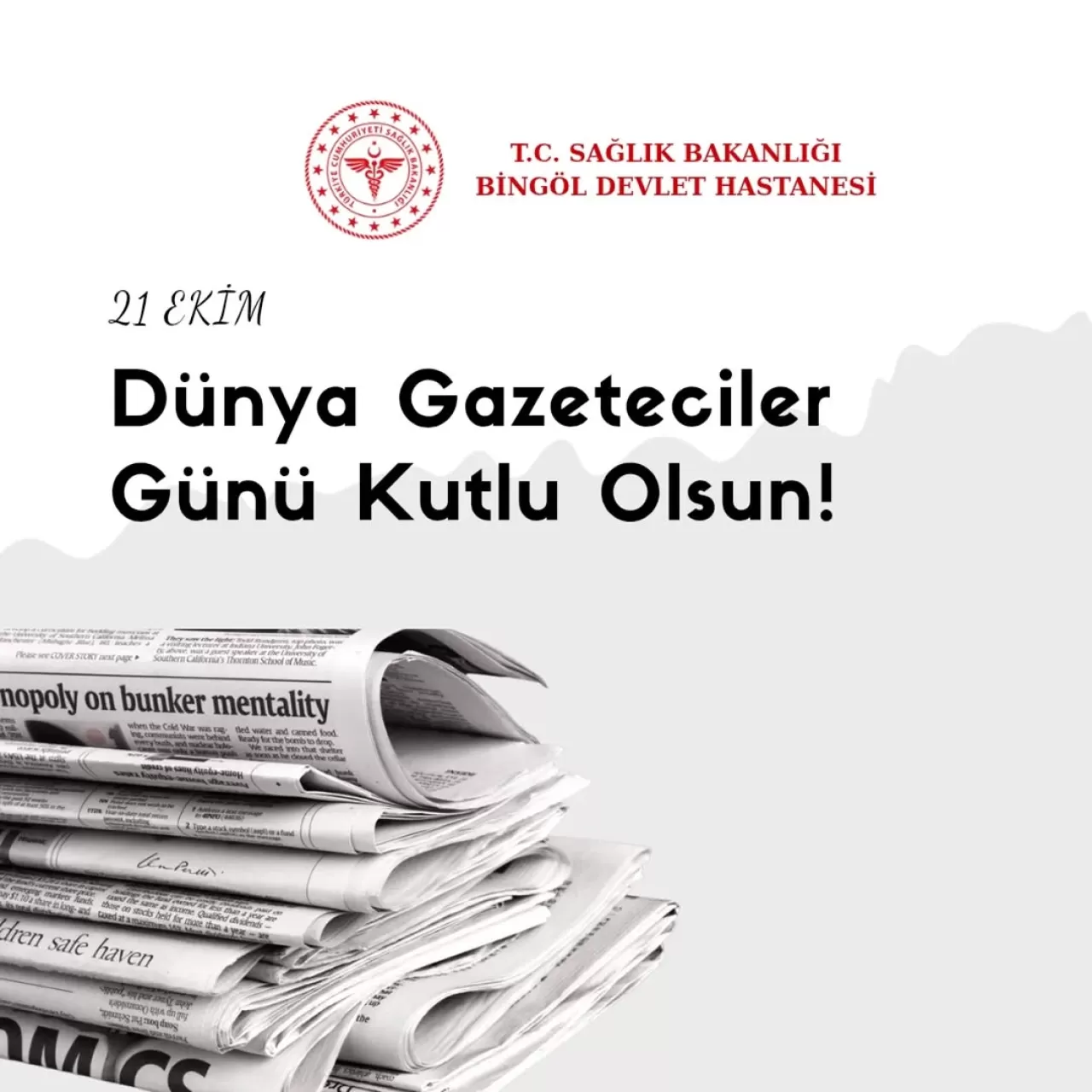 Bingöl'de 21 Ekim Dünya Gazeteciler Günü Kutlandı