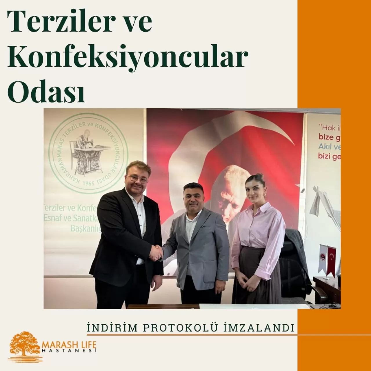 Kahramanmaraş'ta Özel Hastane ve Terziler Odası Arasında İndirim Protokolü