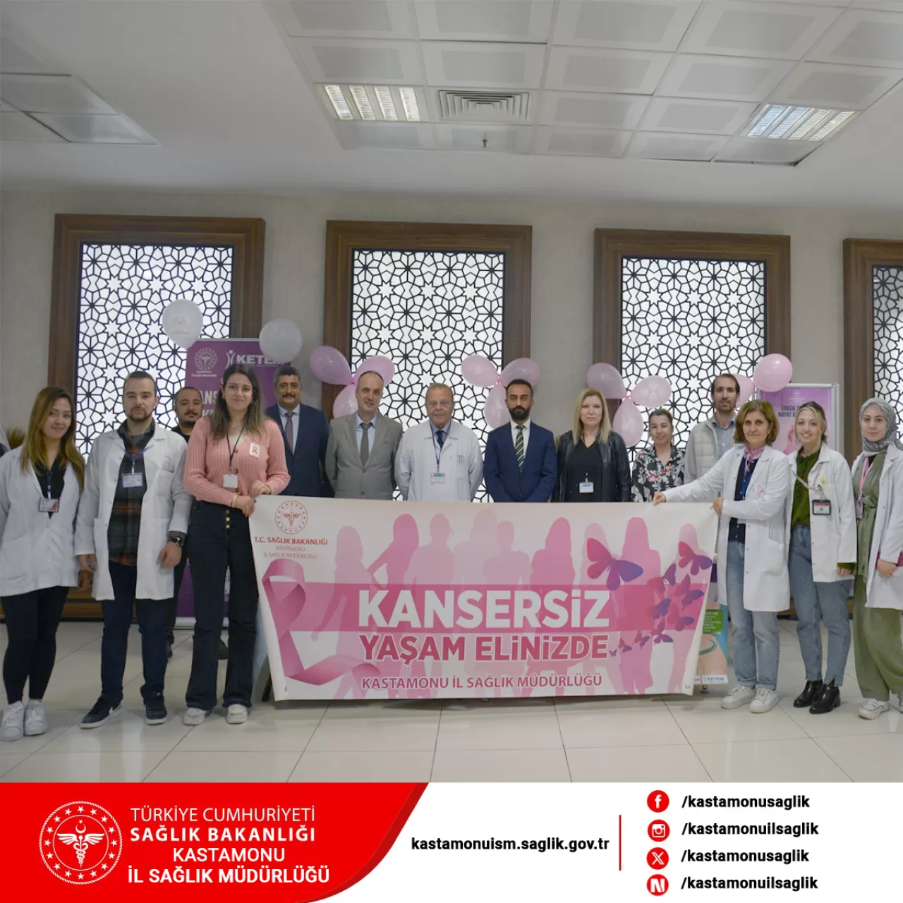 Kastamonu'da Meme Kanseri Farkındalık Etkinliği Düzenlendi