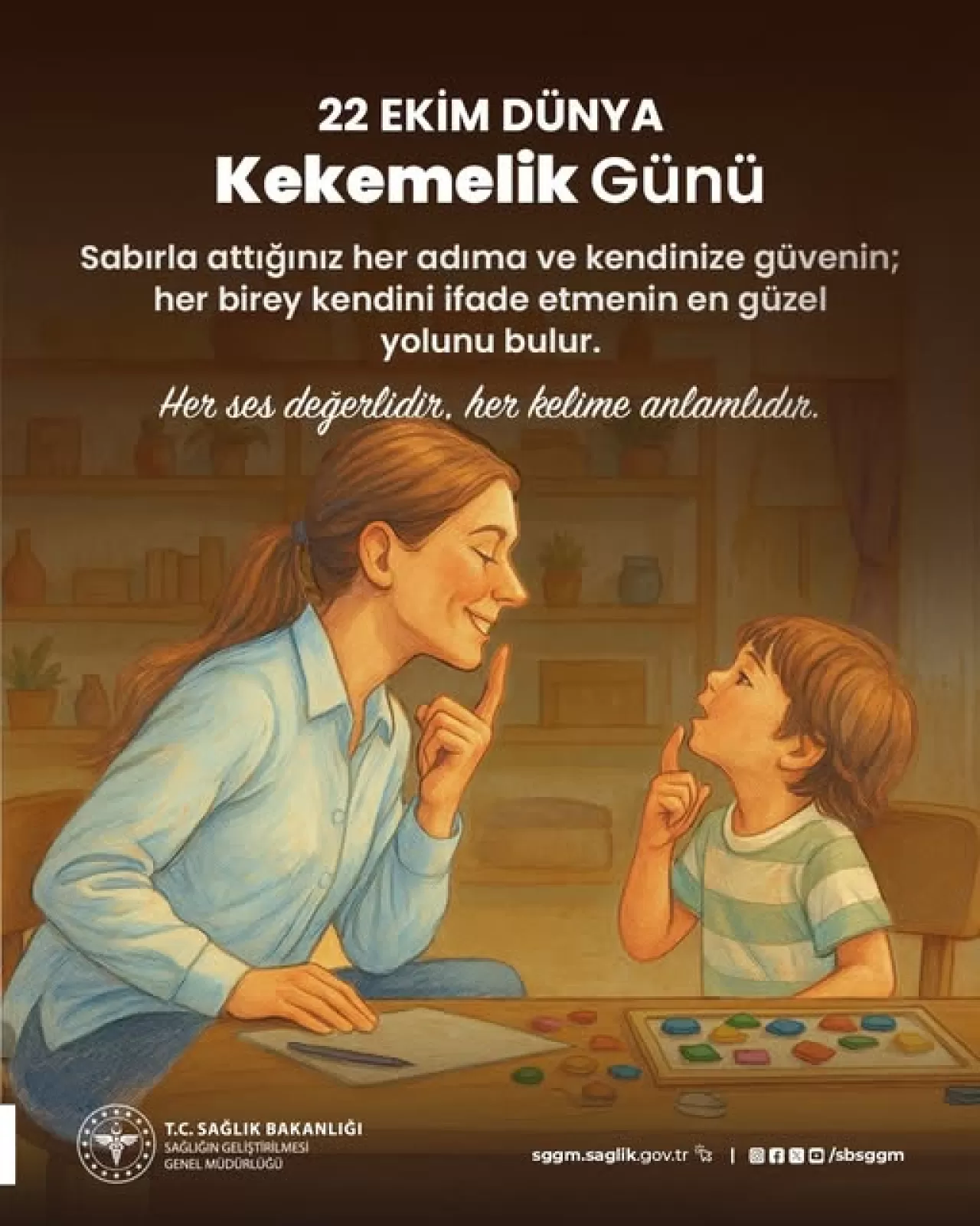 Antalya'da Dünya Kekemelik Günü'nde Erken Teşhisin Önemi Vurgulandı