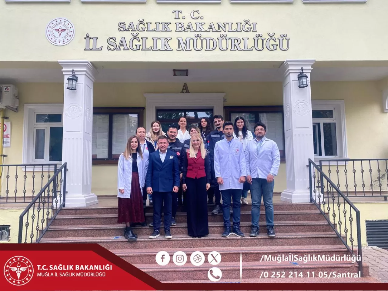 Muğla'da Evde Sağlık Hizmetleri Personeli İl Sağlık Müdürü'nü Ziyaret Etti