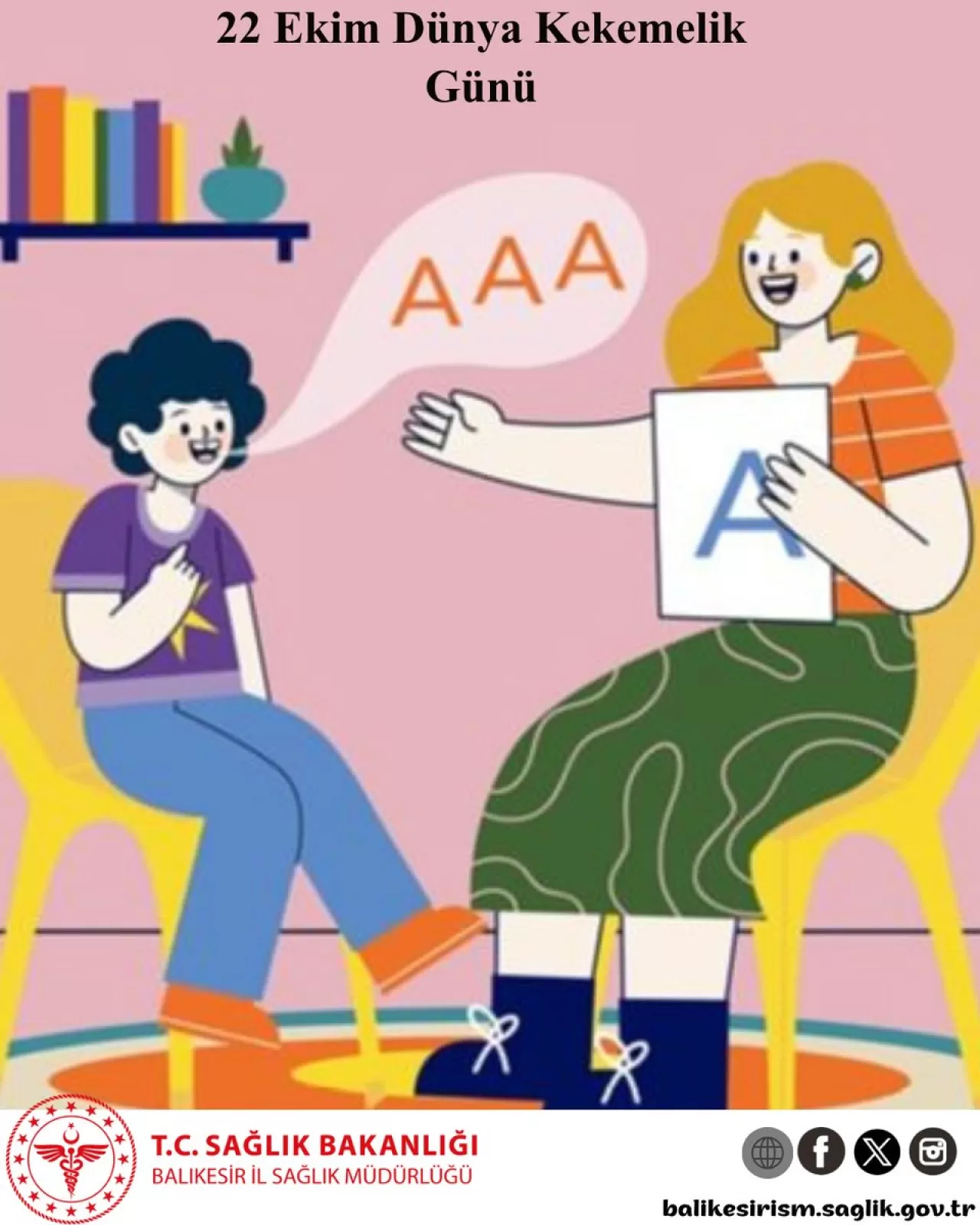 Balıkesir'de 22 Ekim Dünya Kekemelik Günü Etkinliği Düzenlendi