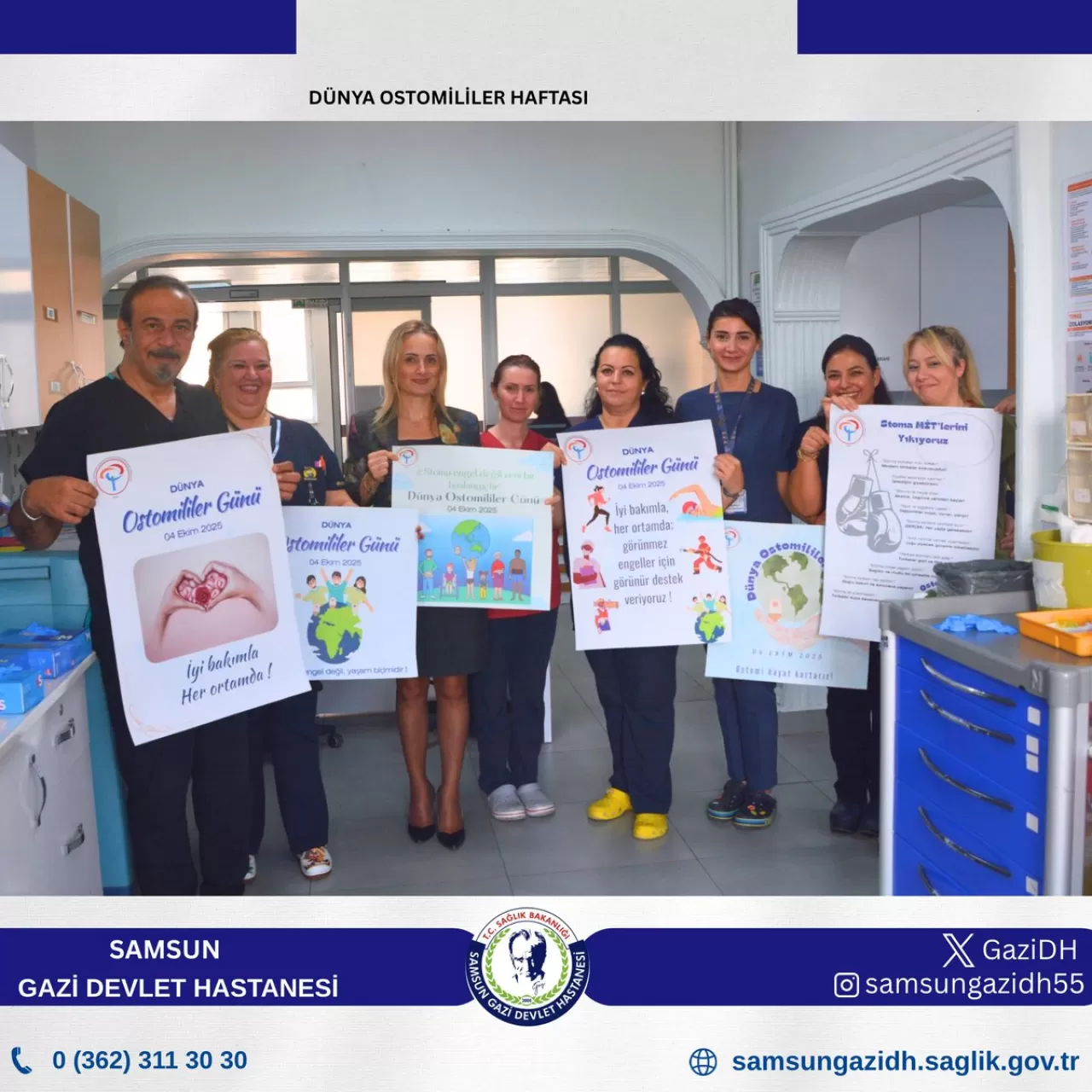 Samsun Gazi Devlet Hastanesi'nde Dünya Ostomililer Haftası'nda Anlamlı Etkinlik