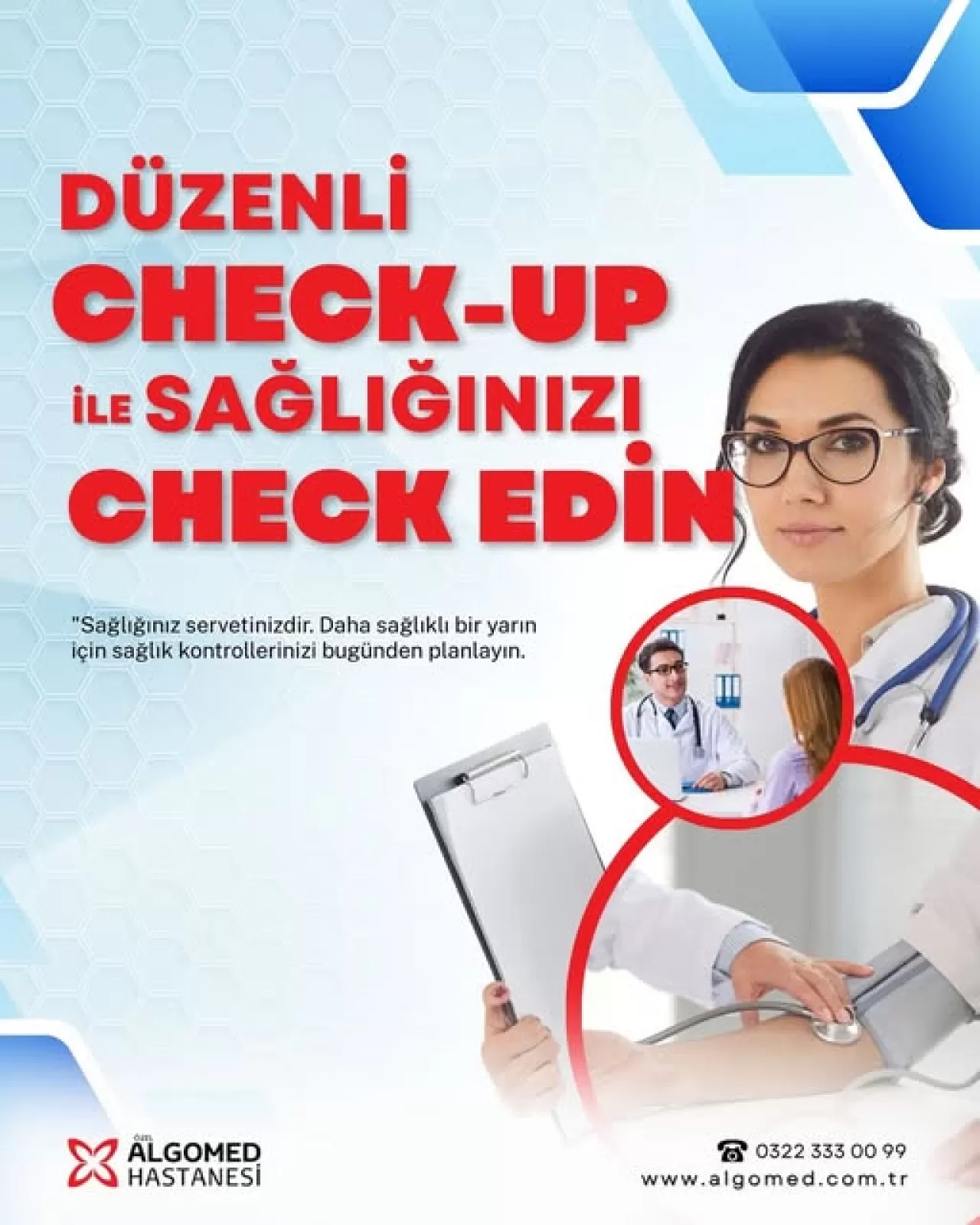 Adana Algomed Hastanesi'nde Check Up Zamanı: Erken Tanı Hayat Kurtarıyor