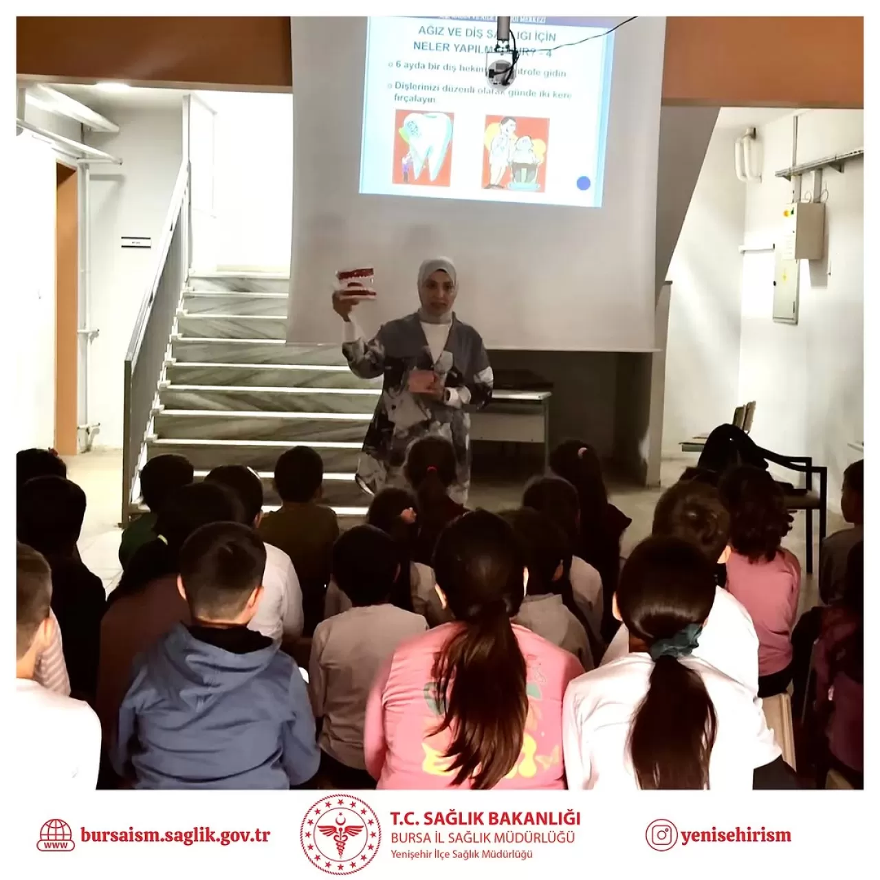 Bursa Yenişehir'de Öğrencilere Ağız ve Diş Sağlığı Eğitimi Verildi