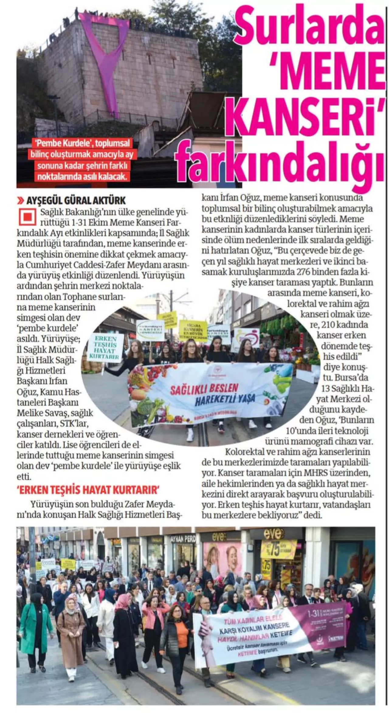 Bursa İl Sağlık Müdürlüğü, Halk Sağlığı ve Sağlık Bakanlığı Çalışmaları