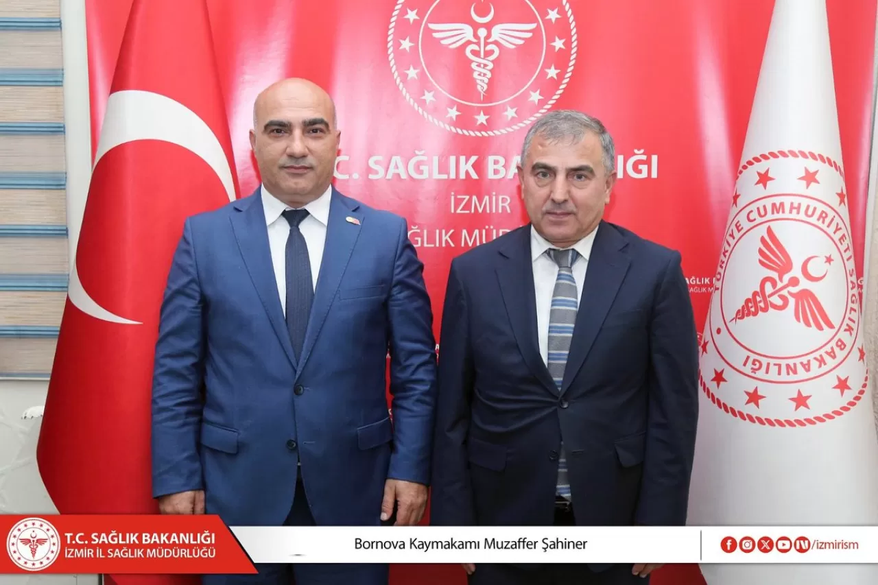 Bornova Kaymakamı Şahiner, İzmir İl Sağlık Müdürü Kul'u Ziyaret Etti