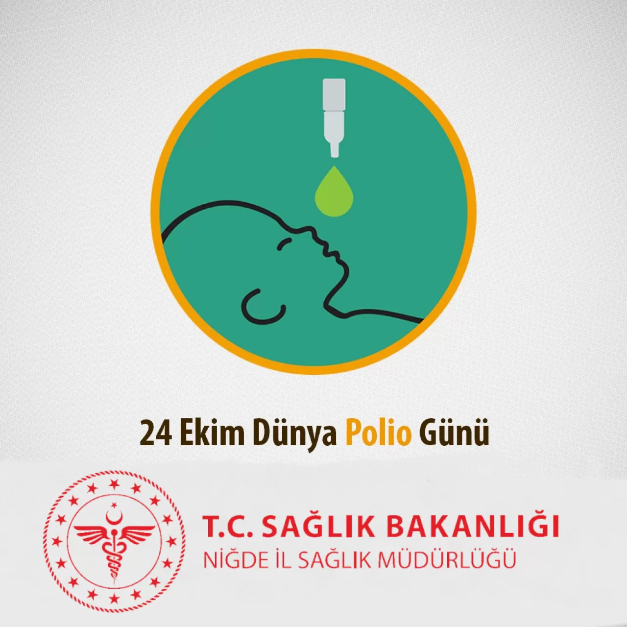 Niğde'de 24 Ekim Dünya Polio Günü'nde Çocuk Felciyle Mücadele Vurgusu