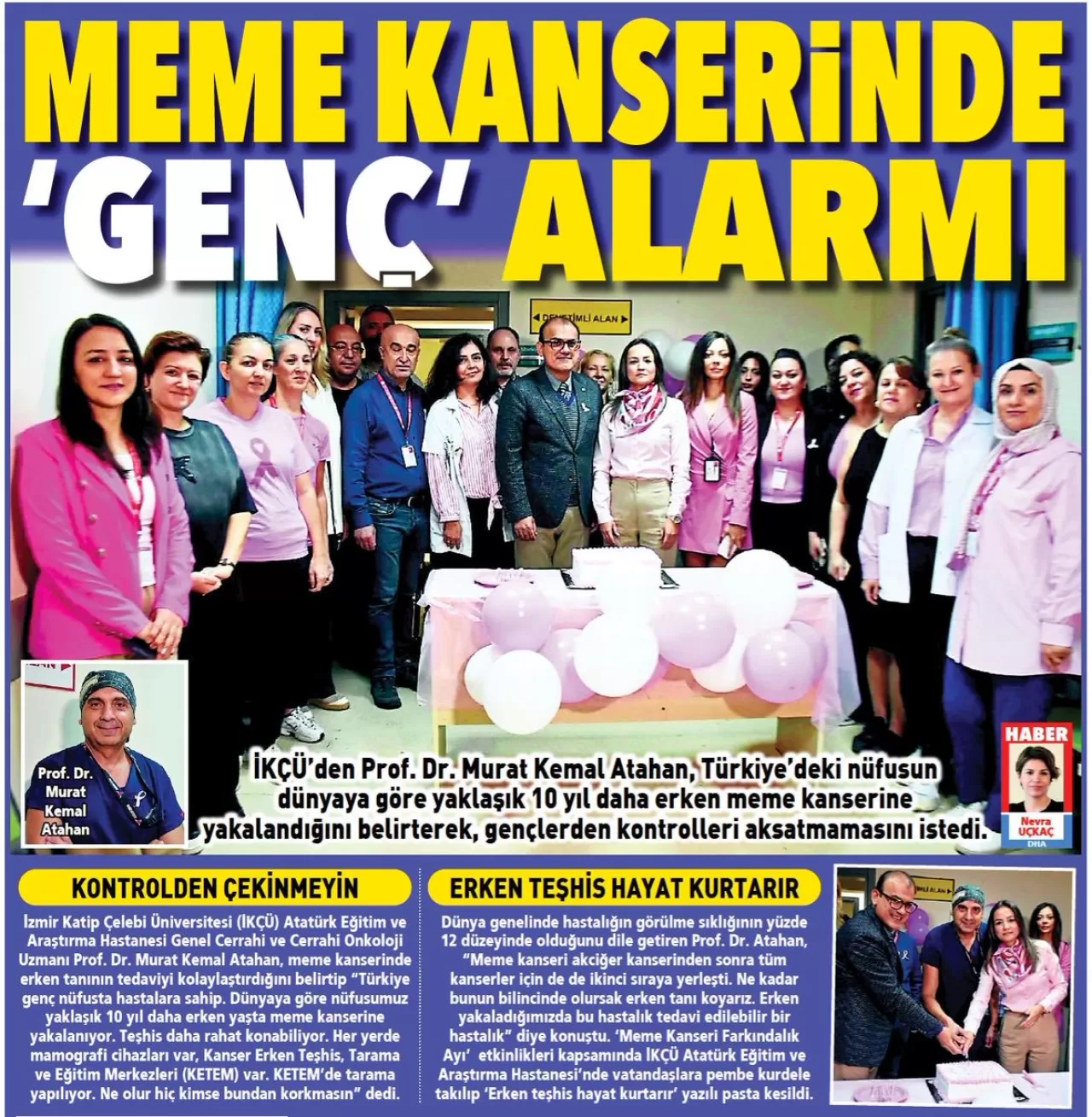 İzmir'de Meme Kanseri Farkındalık Etkinliği Düzenlendi