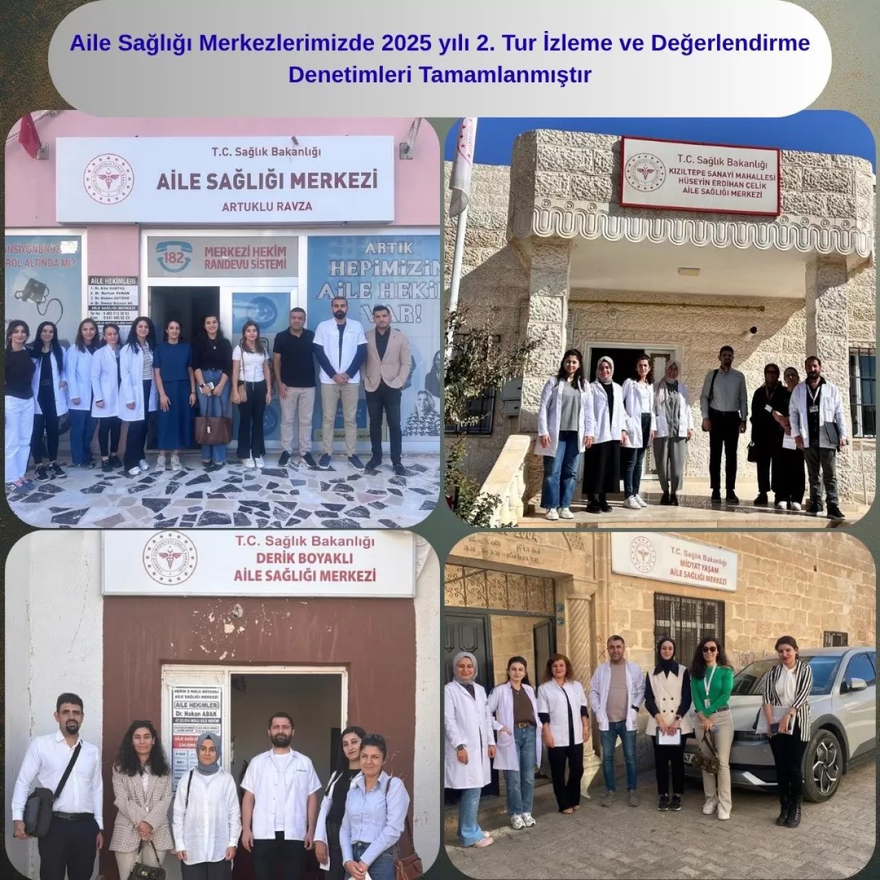 Mardin'de Aile Sağlığı Merkezleri Denetlendi: Hizmet Kalitesi Gözden Geçirildi