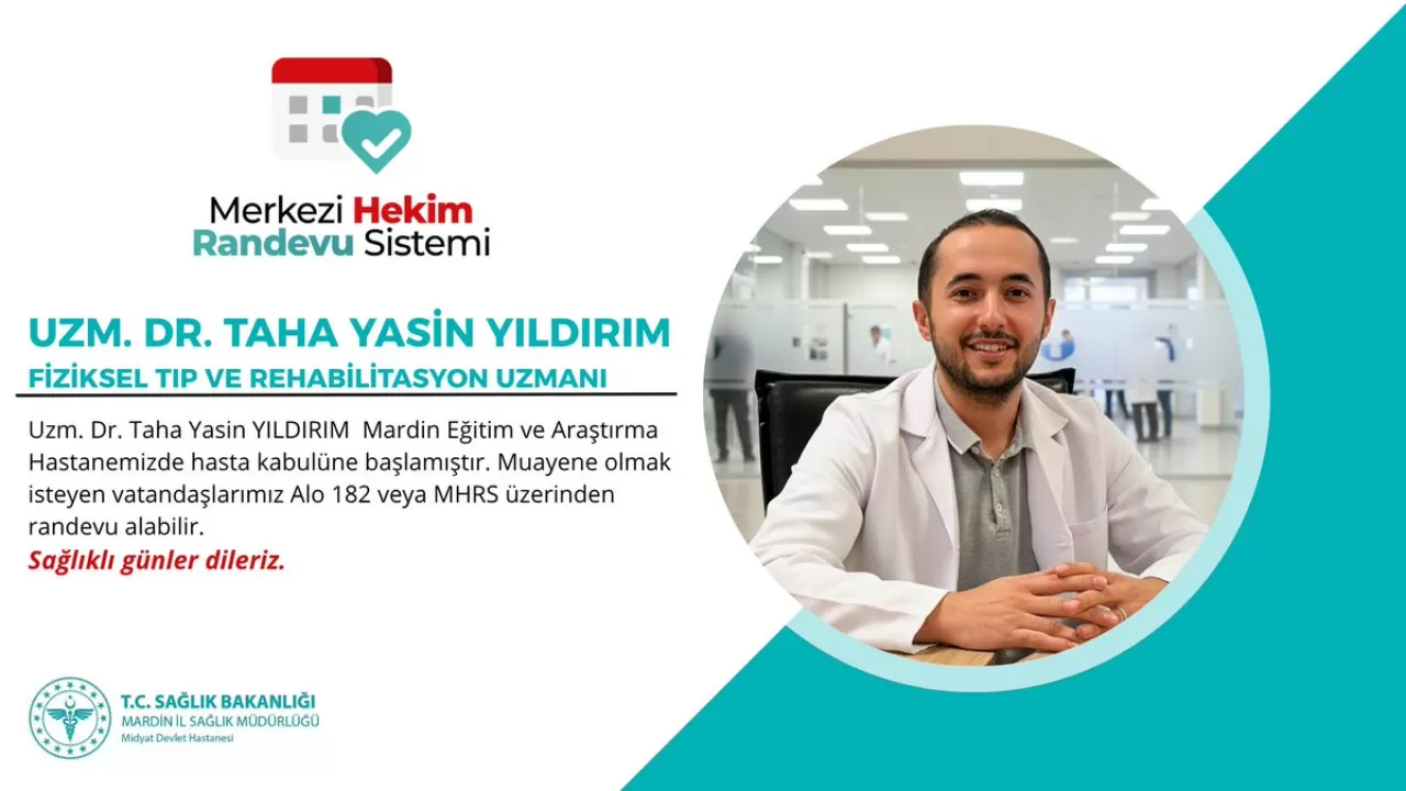 Mardin Eğitim ve Araştırma Hastanesi'ne Yeni Uzman Doktor