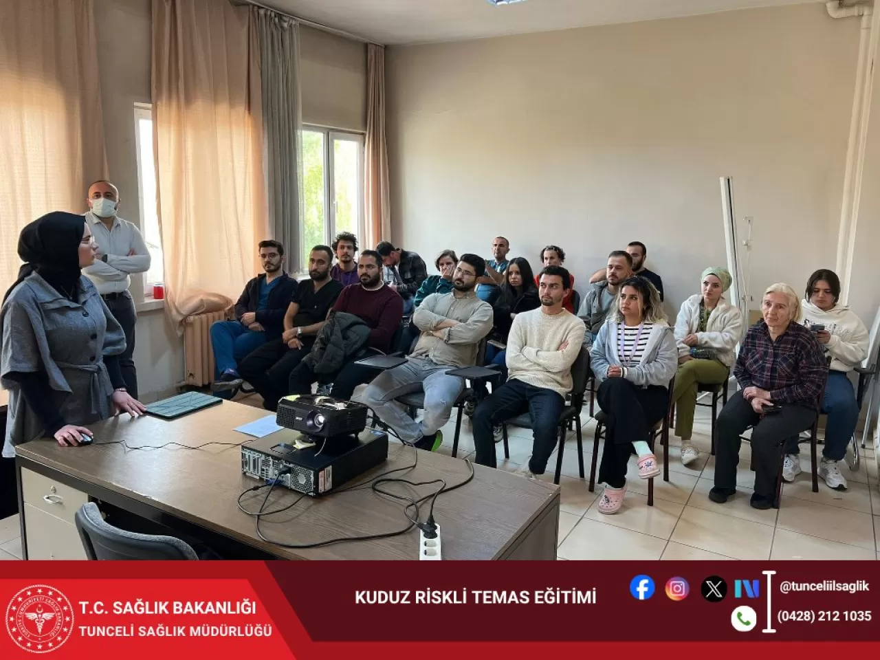 Tunceli Ovacık'ta Sağlık Çalışanlarına Kuduz Hastalığı Eğitimi Verildi