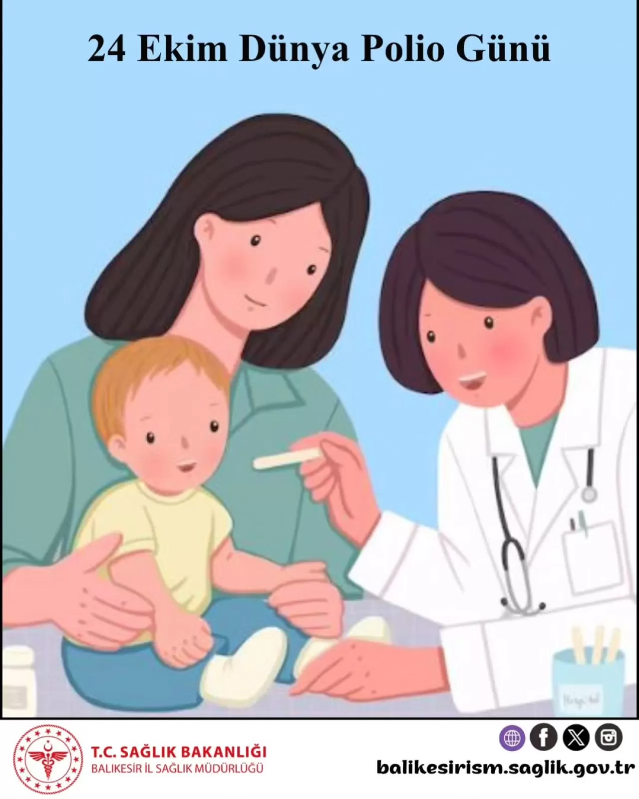 Balıkesir Devlet Hastanesi'nden Dünya Polio Günü'nde Aşı Vurgusu