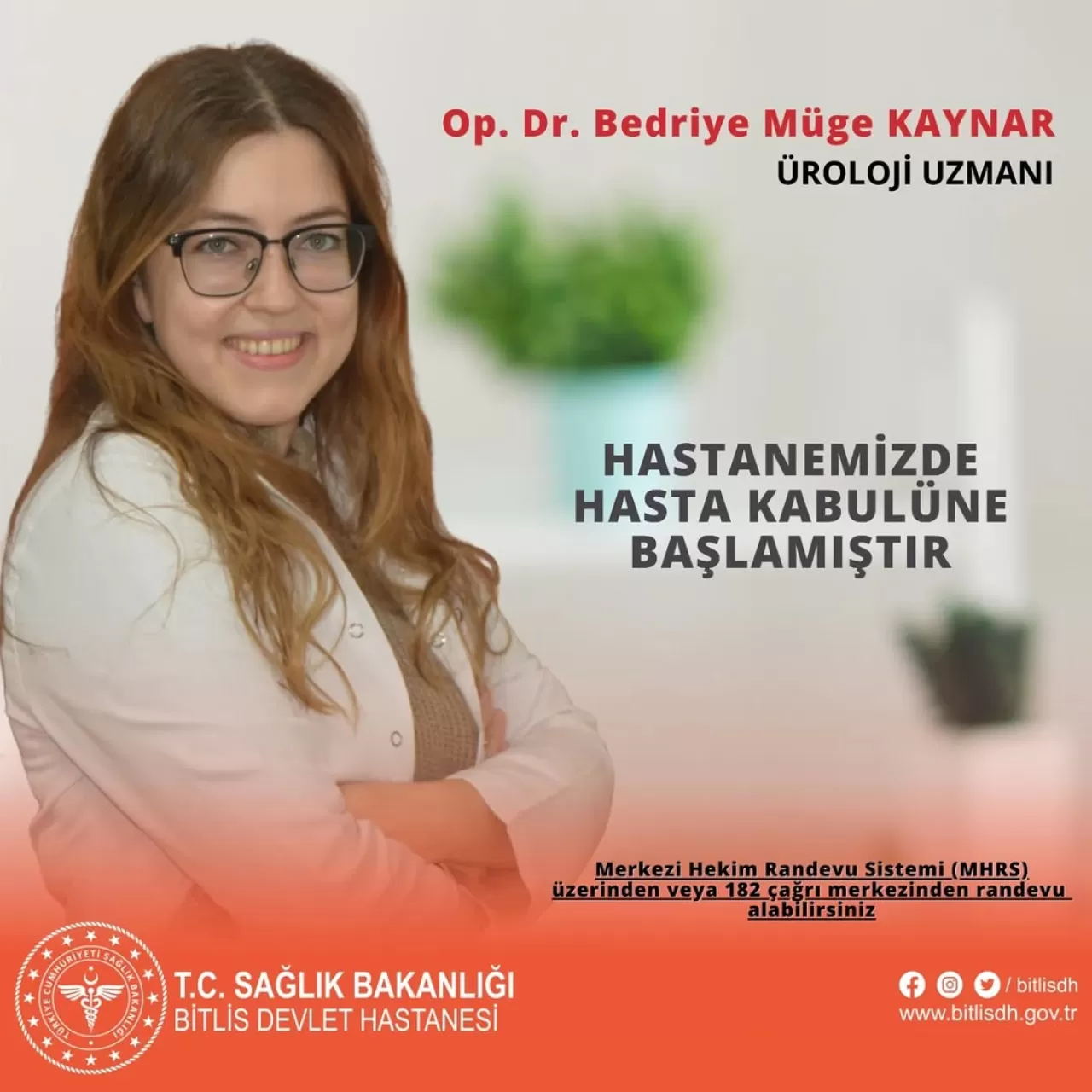 Bitlis Devlet Hastanesi'ne Yeni Üroloji Uzmanı