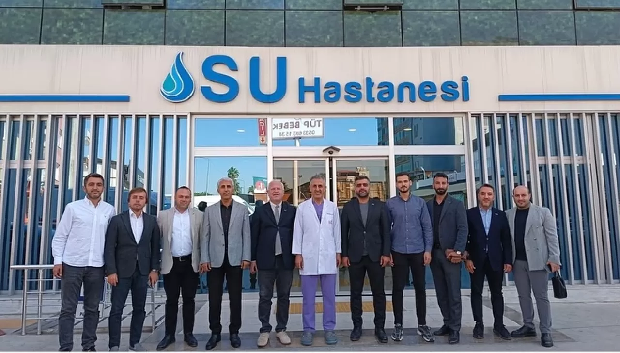 MÜSİAD Mersin Şubesi Heyeti, Özel Mersin Su Hastanesi ve Mersin Tüp Bebek Merkezi'ni Ziyaret Etti