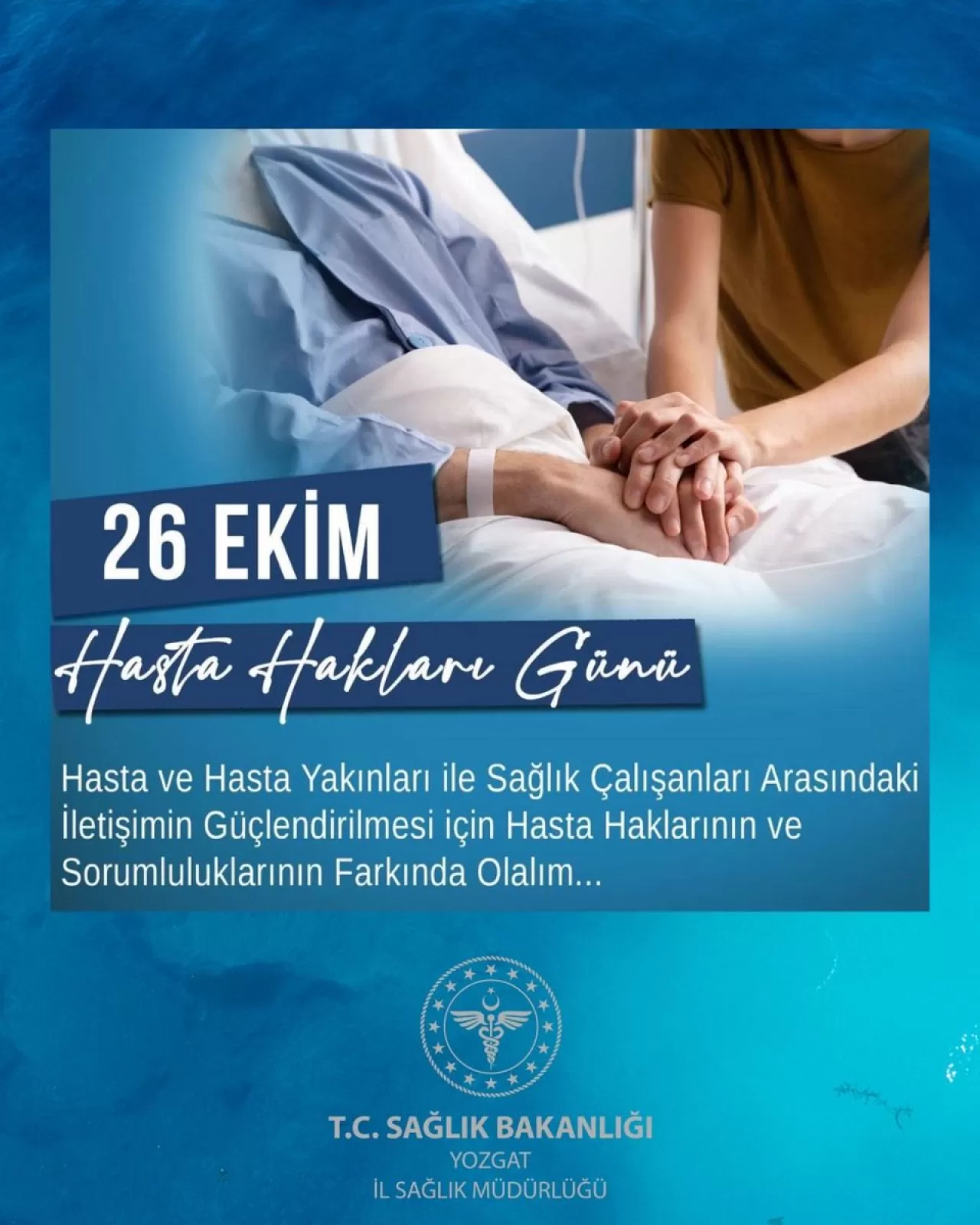 Yozgat'ta 26 Ekim Hasta Hakları Günü Etkinlikleri Düzenlendi