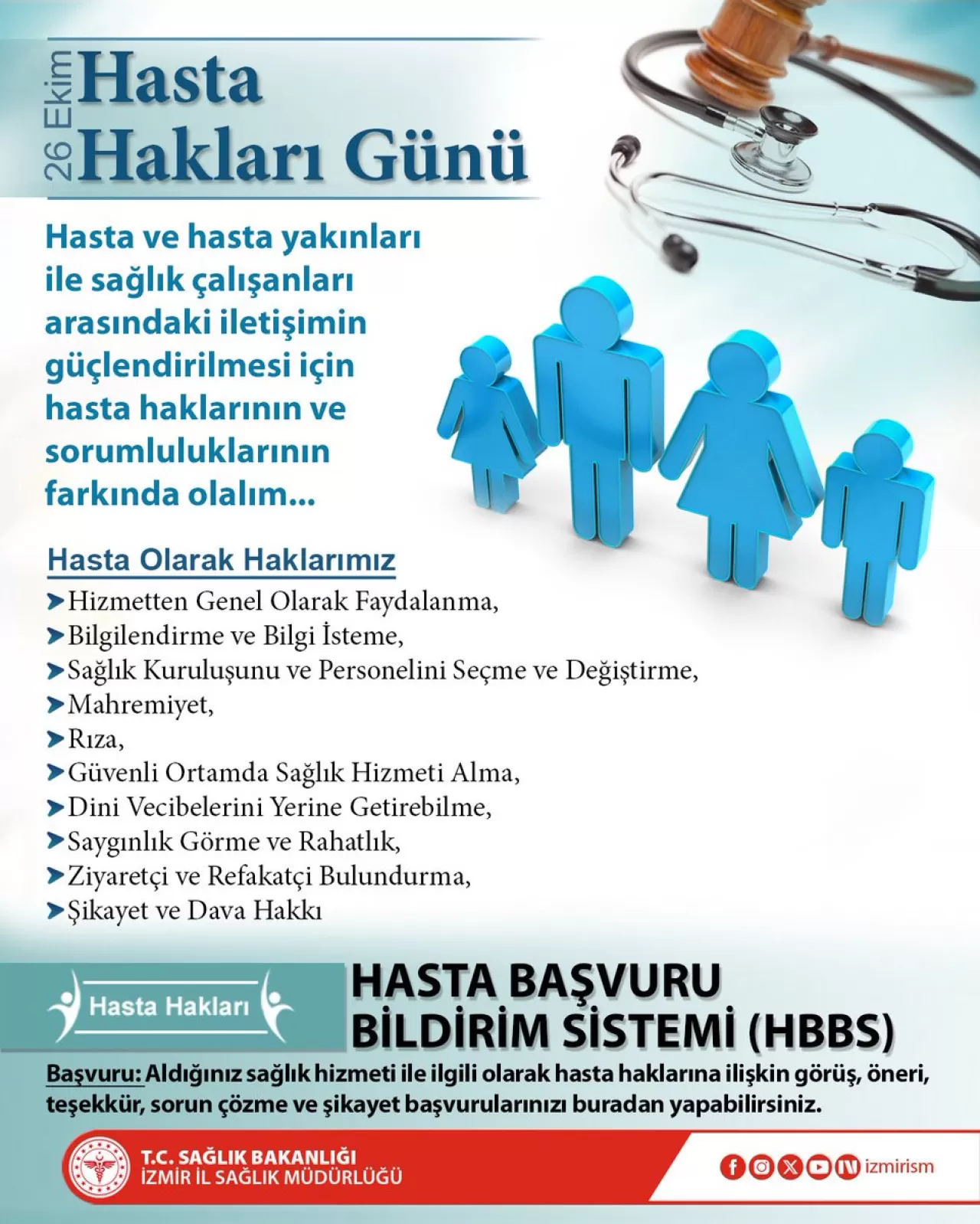 İzmir'de Hasta Hakları Günü'nde İletişim ve Farkındalık Vurgusu