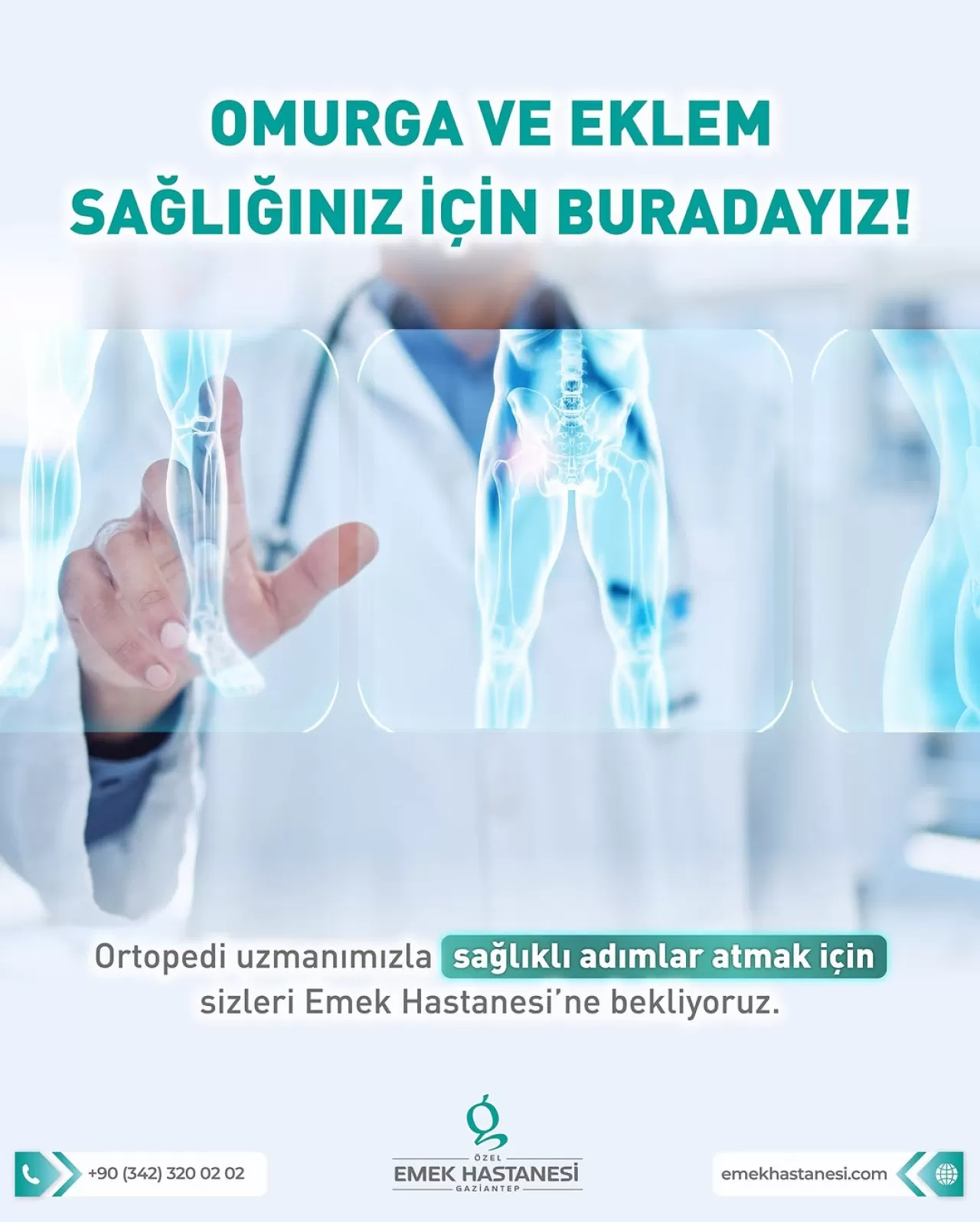 Gaziantep Özel Emek Hastanesi'nde Omurga ve Eklem Sağlığına Bütünsel Yaklaşım