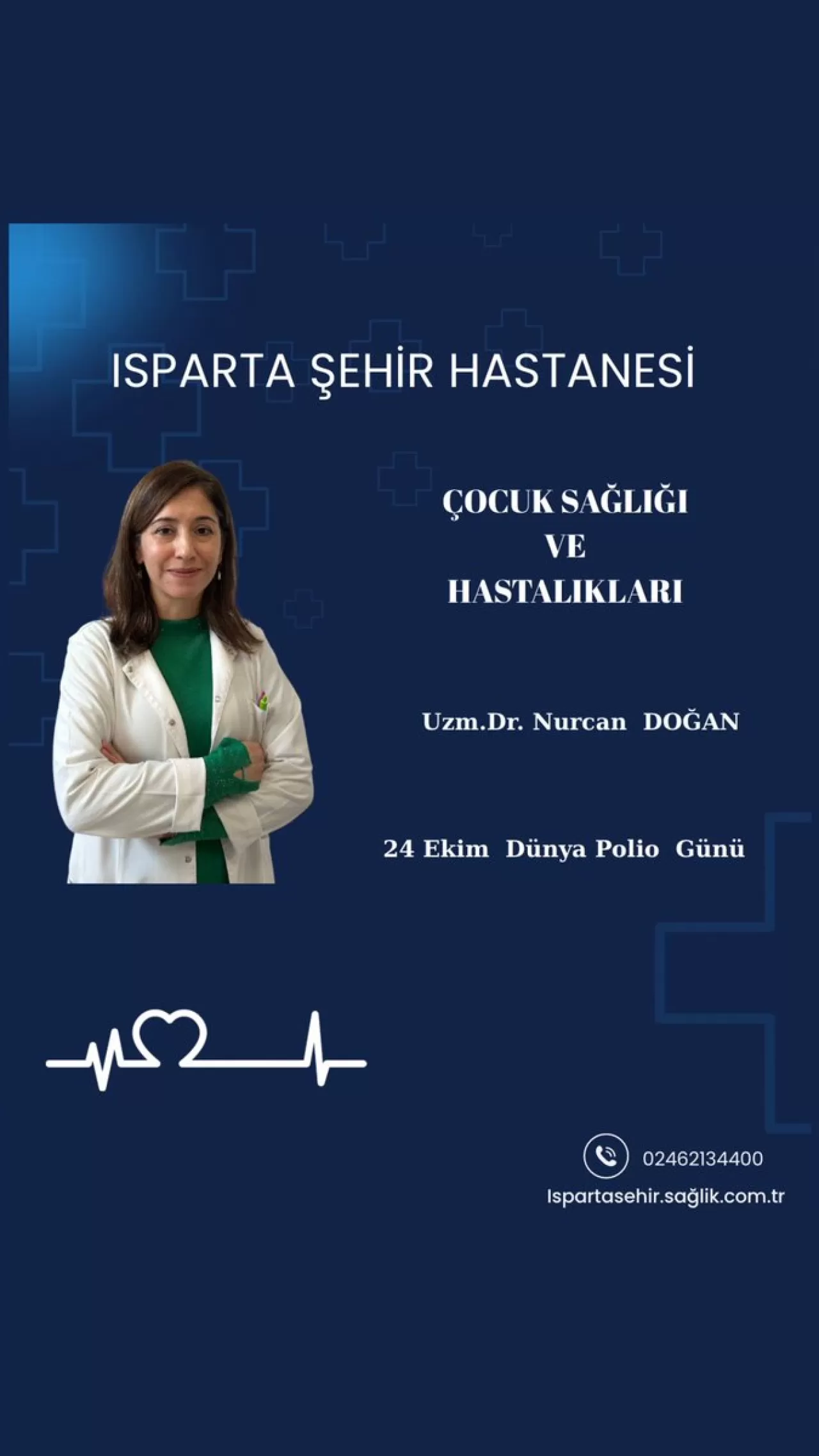 Isparta Şehir Hastanesi'nden 24 Ekim Dünya Polio Günü Açıklaması