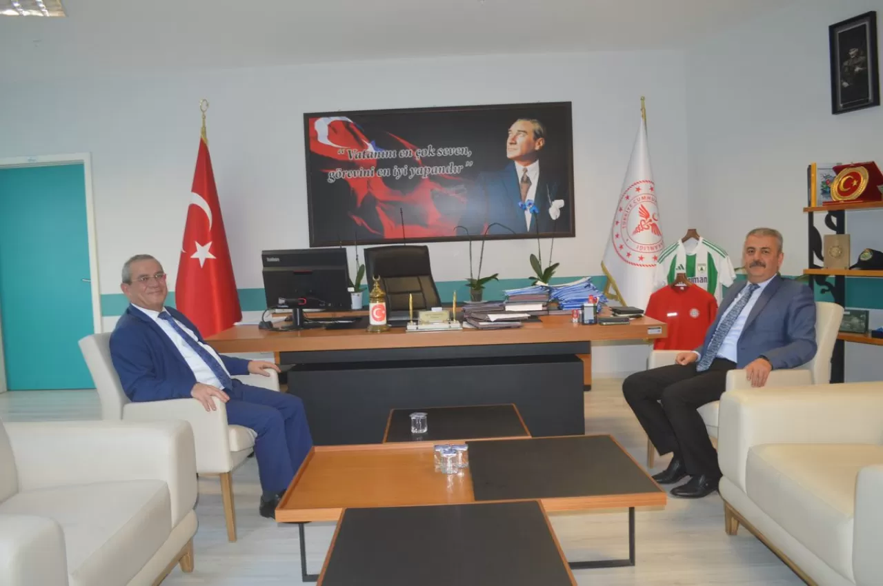 Menteşe Kaymakamı Mehmet ERİŞ, Muğla Eğitim ve Araştırma Hastanesi Başhekimi'ni Ziyaret Etti