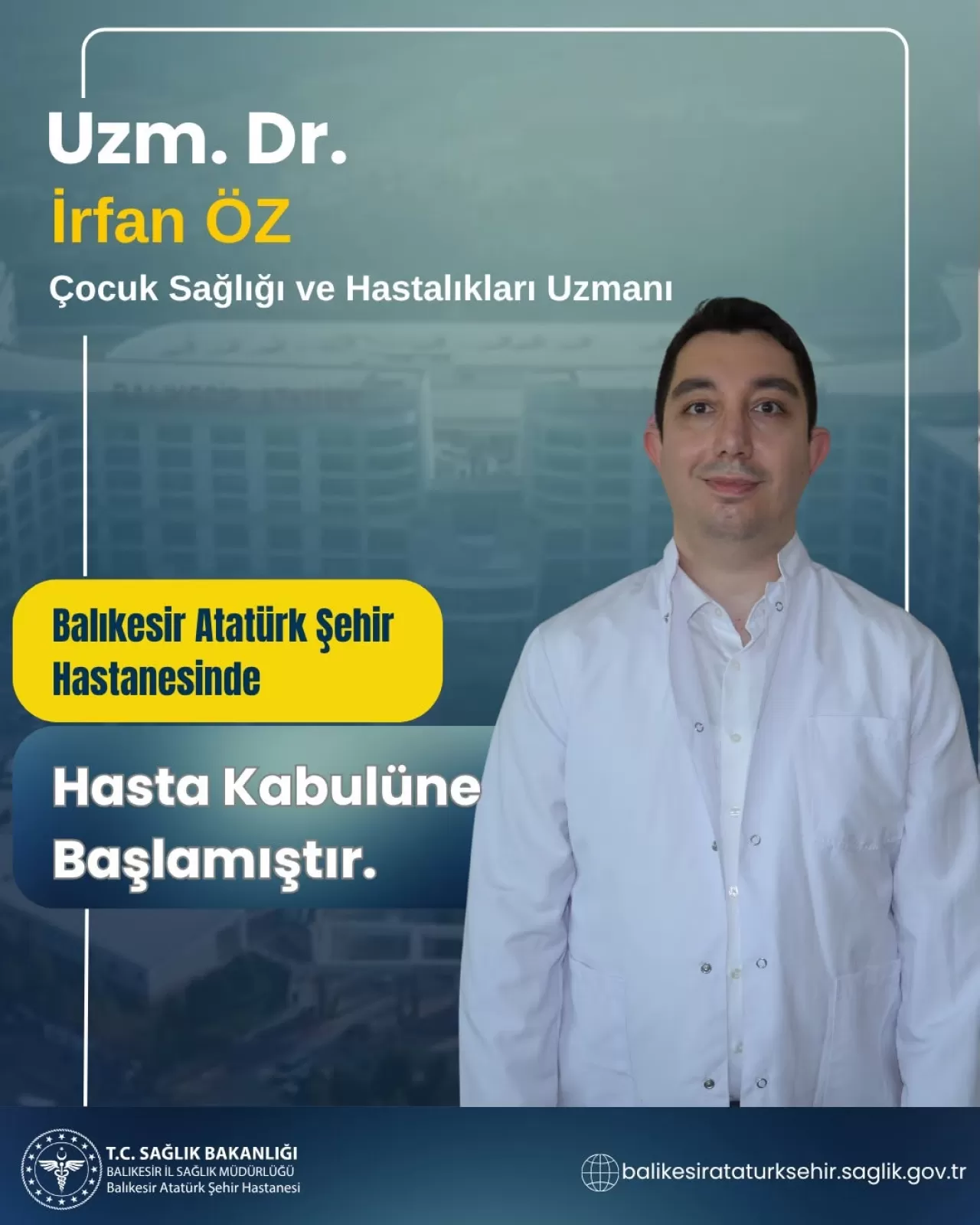 Dr. İrfan Öz, Ekin Tıp Merkezi Altınoluk'ta Hizmet Vermeye Başladı
