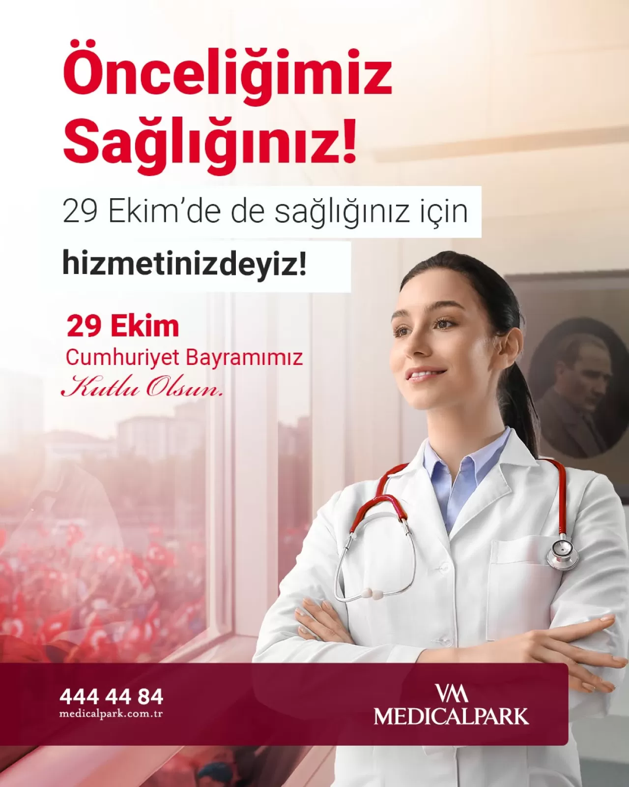 VM Medical Park Kocaeli Hastanesi, 29 Ekim Cumhuriyet Bayramı'nda Hizmet Vermeye Devam Edecek