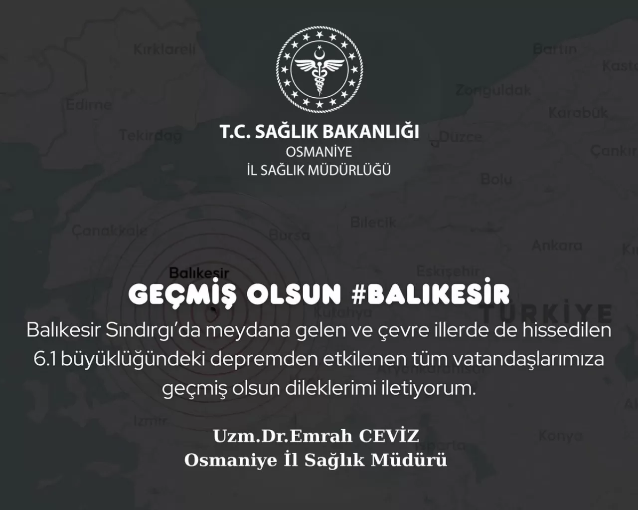 Balıkesir'de Sağlık Çalışanlarına Moral Ziyareti