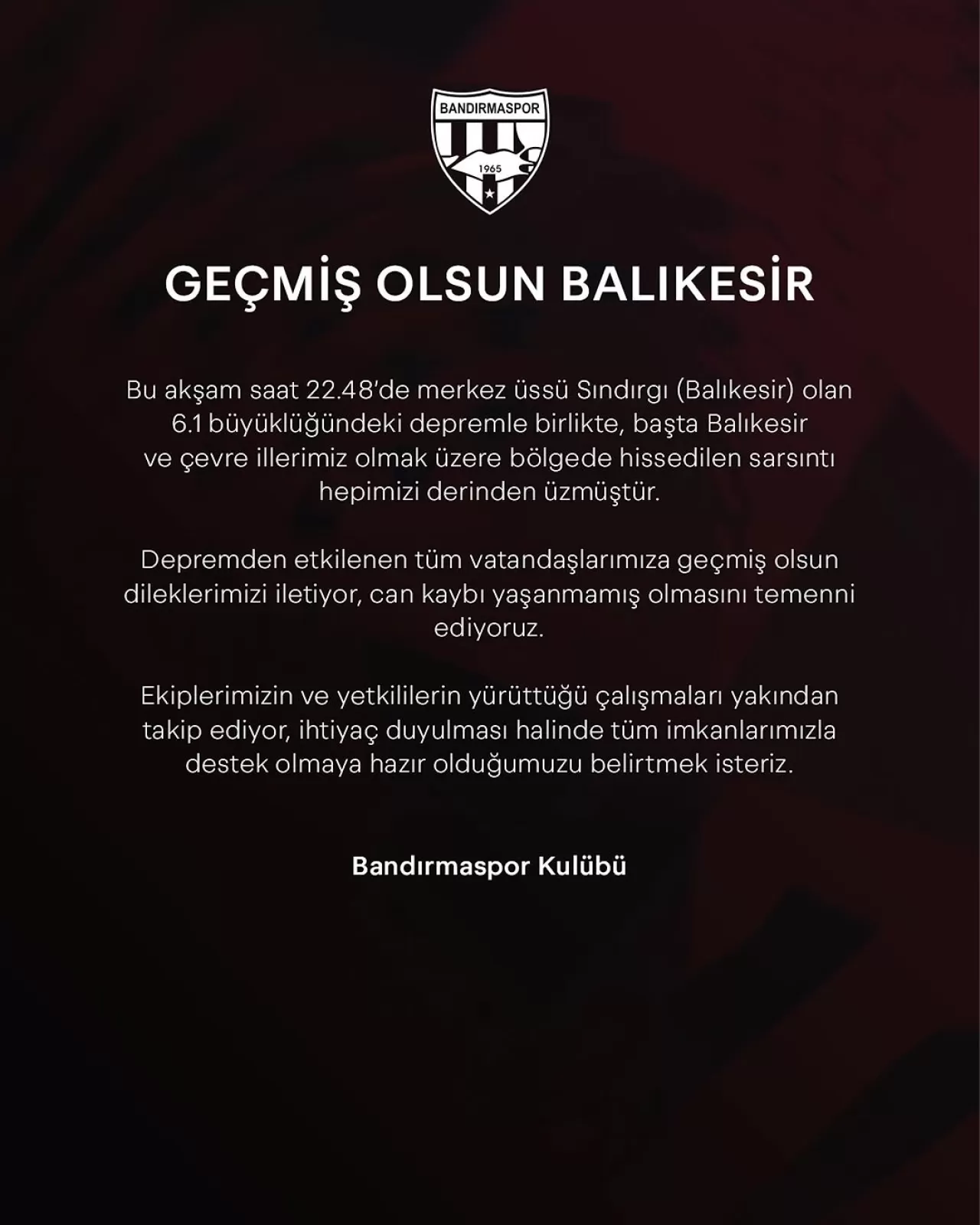 Balıkesir ve Çevre İllerde Hissedilen Depremde Can Kaybı Yaşanmadı