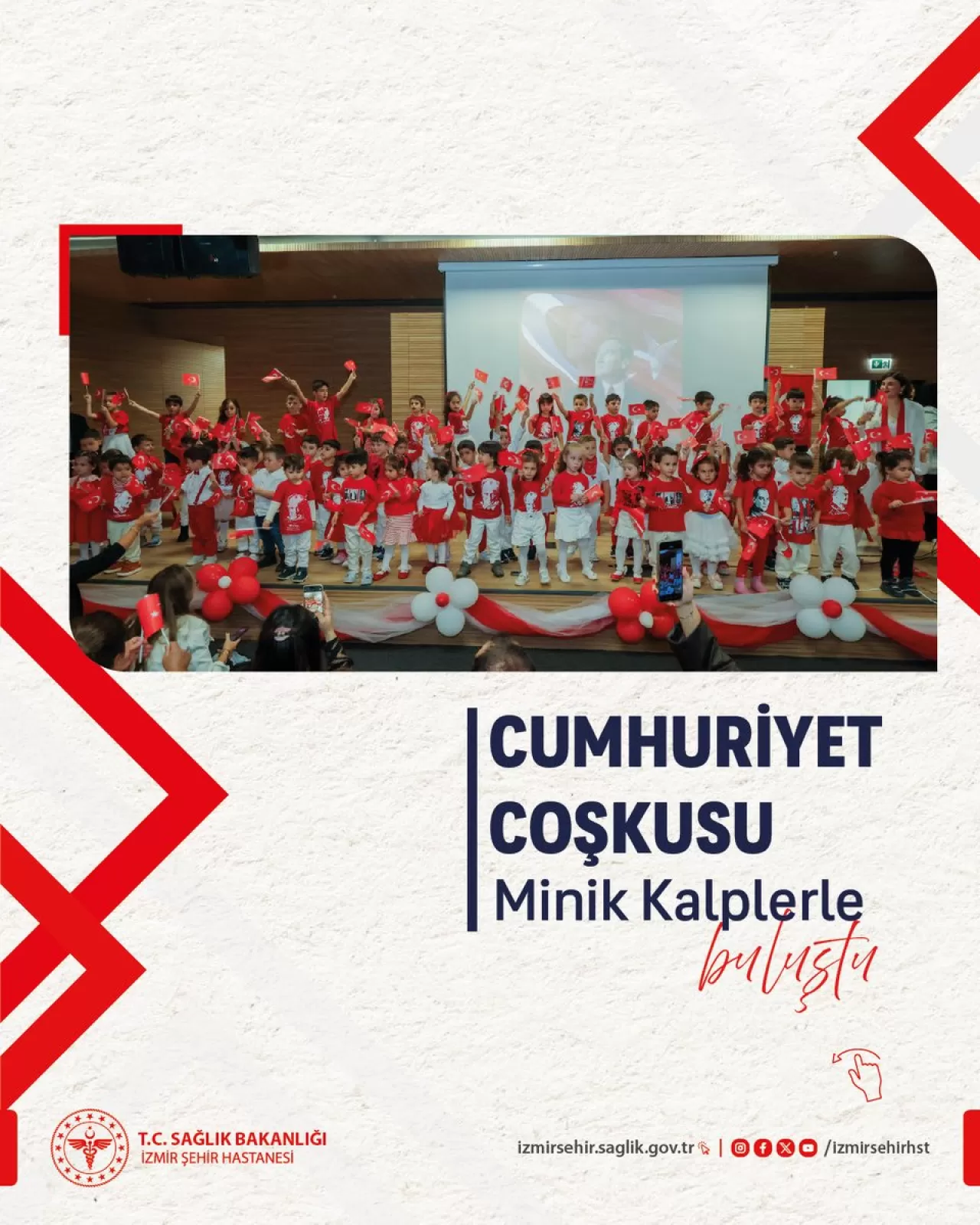 İzmir Şehir Hastanesi'nde 29 Ekim Cumhuriyet Bayramı Coşkusu