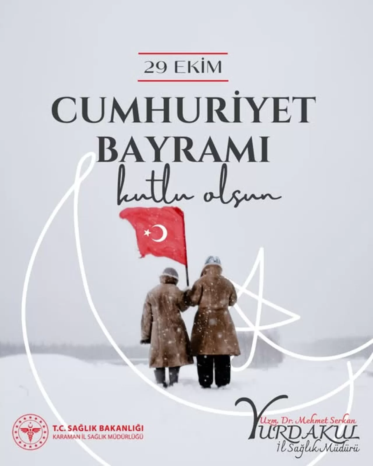 Karaman'da 29 Ekim Cumhuriyet Bayramı'nın 102. Yılı Kutlandı